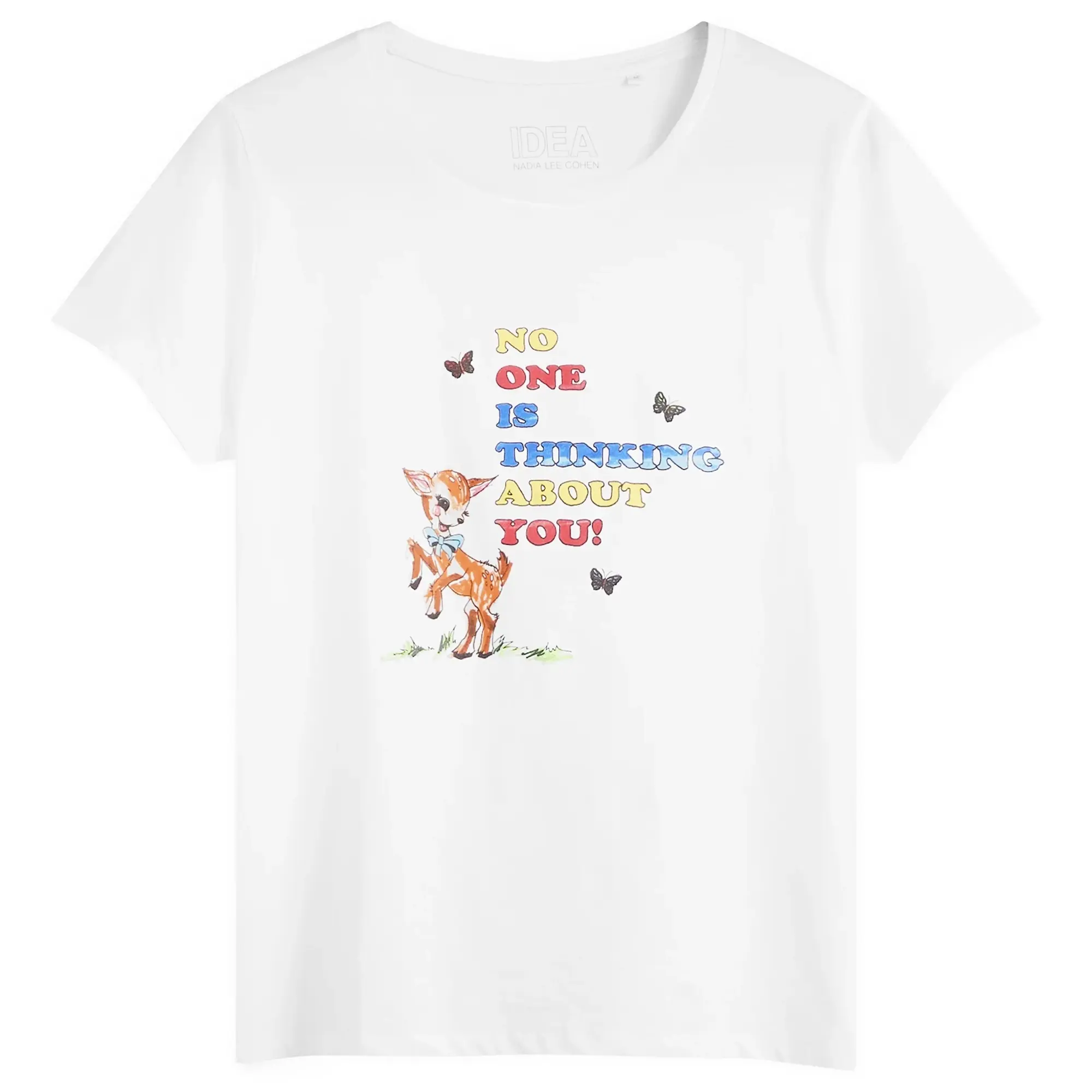 IDEA Nadia Lee Cohen No One Is Thinking About You T-Shirt White