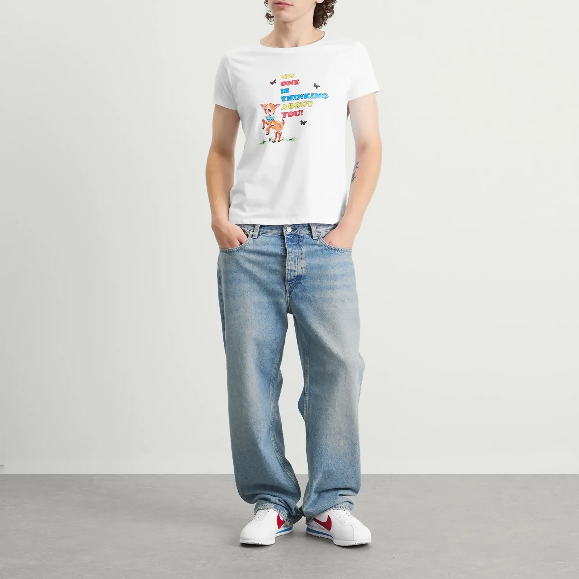 IDEA Nadia Lee Cohen No One Is Thinking About You T-Shirt White