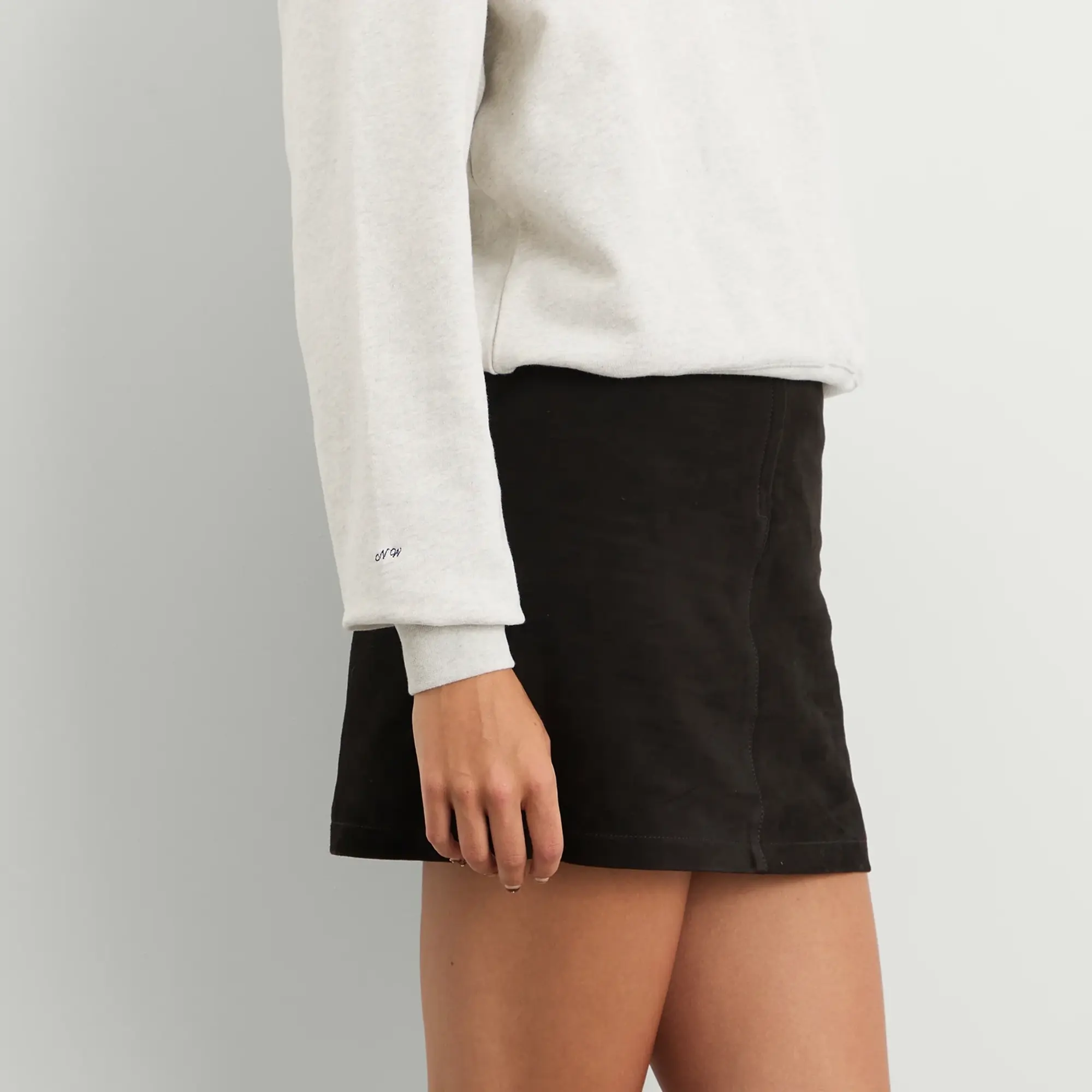 Nothing Written Women's Cotton Crewneck Sweatshirt Gray