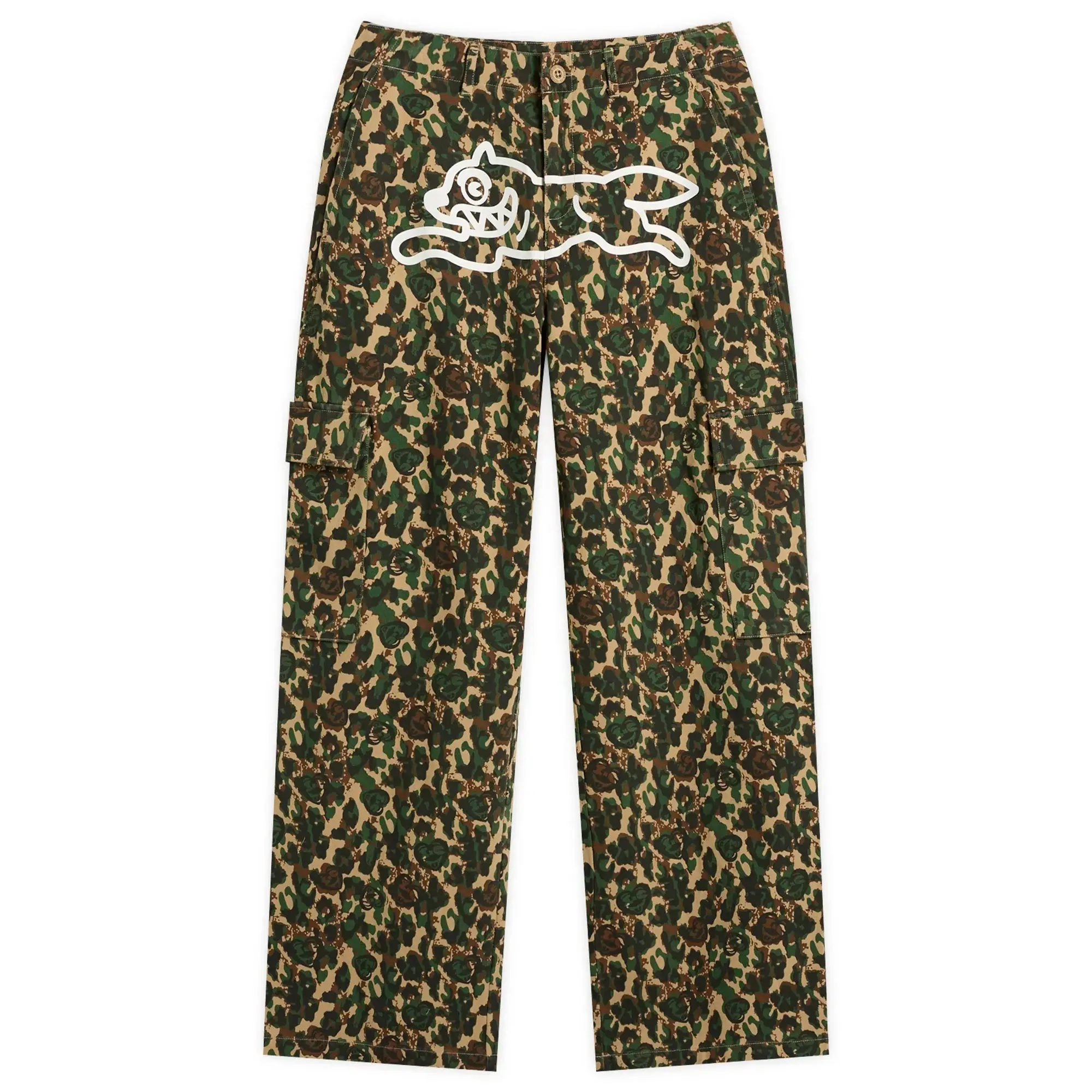 ICECREAM Women's Running Dog Woodland Camo Cargo Pants