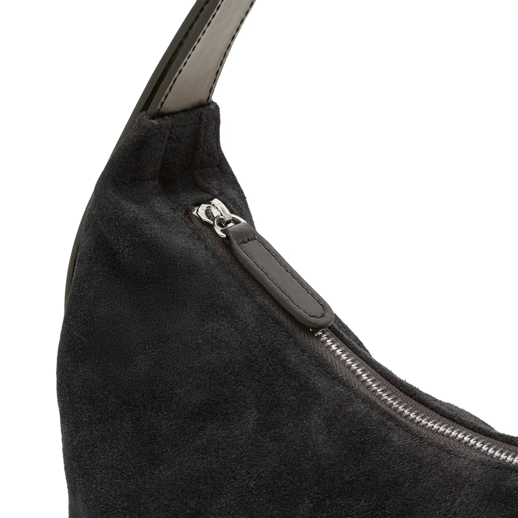 Nothing Written Women's HT Suede Shoulder Bag Black