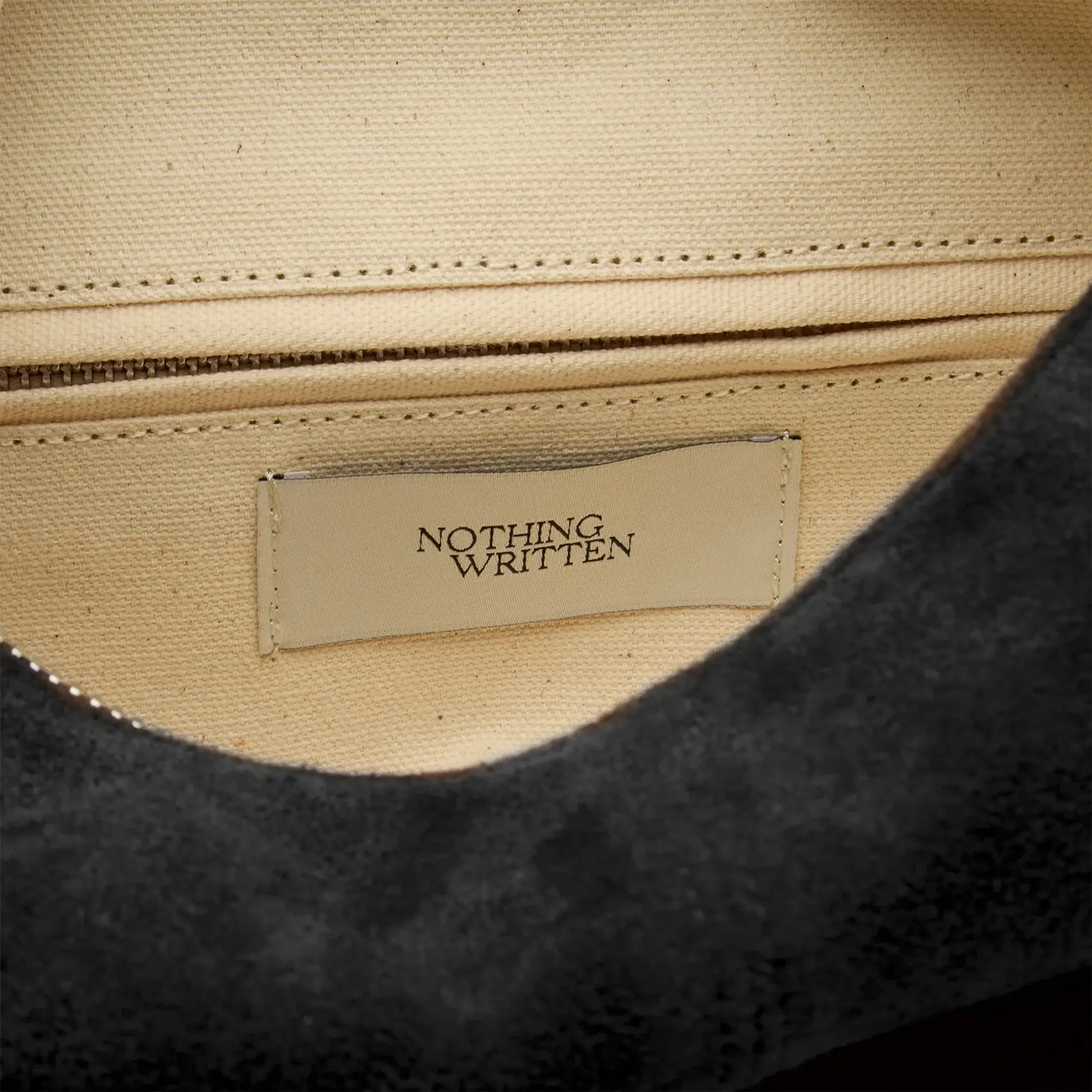 Nothing Written Women's HT Suede Shoulder Bag Black