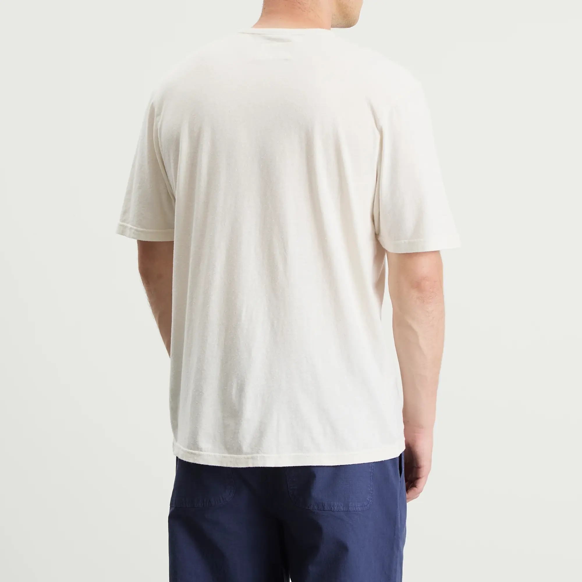 Folk Men's Relaxed Assembly T-Shirt Ecru Nep