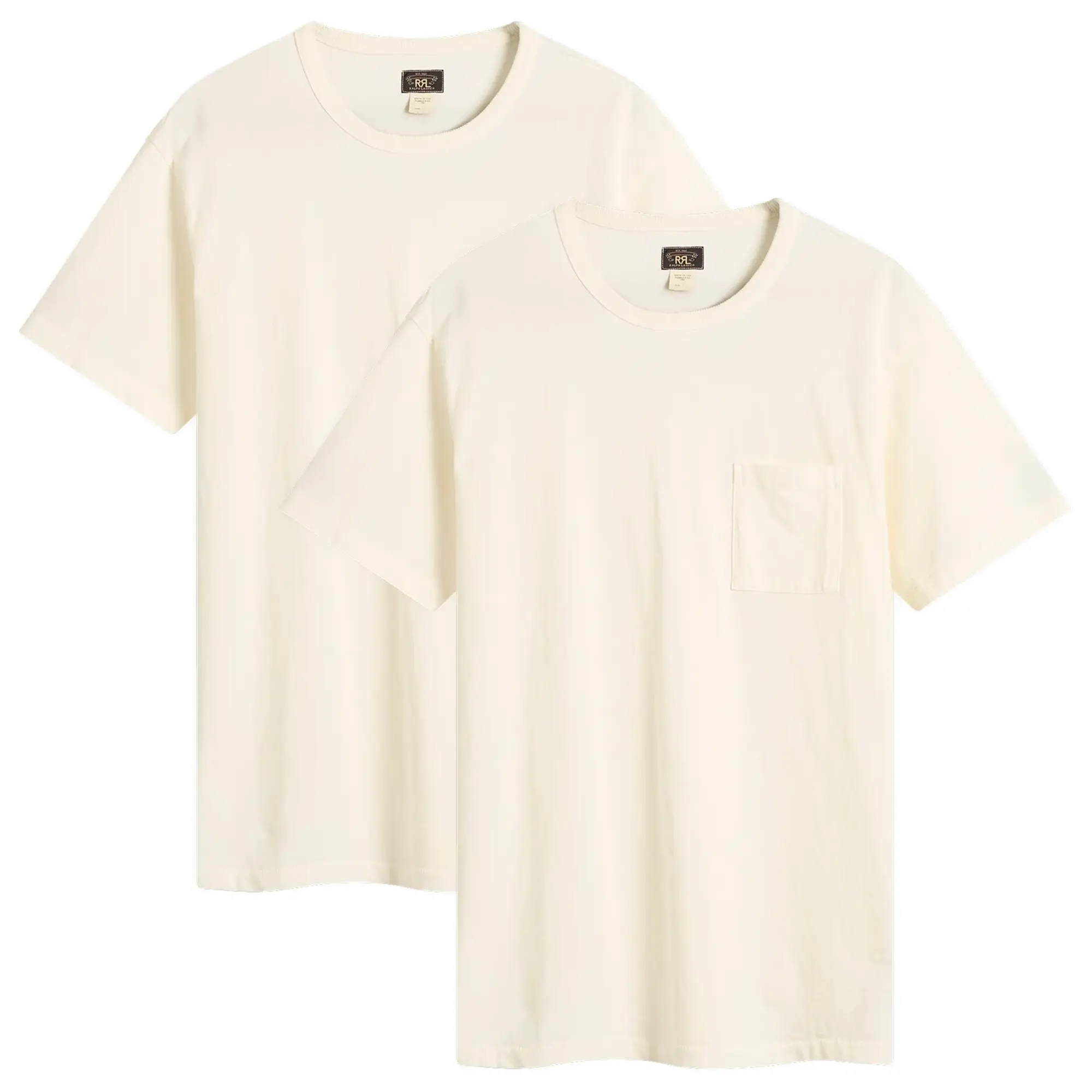 RRL Men's T-Shirts - 2-Pack Warm White