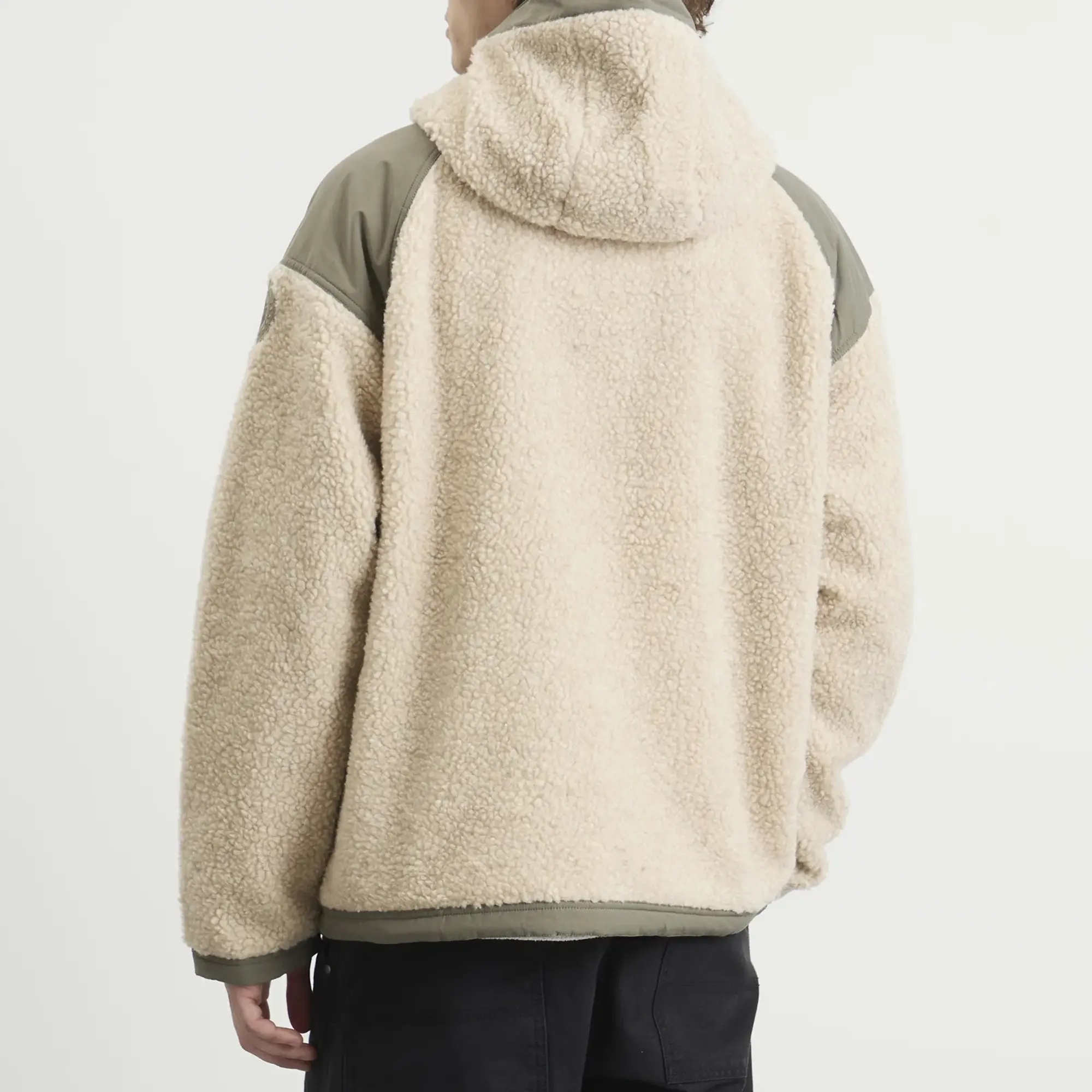 Canada Goose Men's Alberni Reversible Fleece Bomber Jacket Light Tan/Smokey Sage