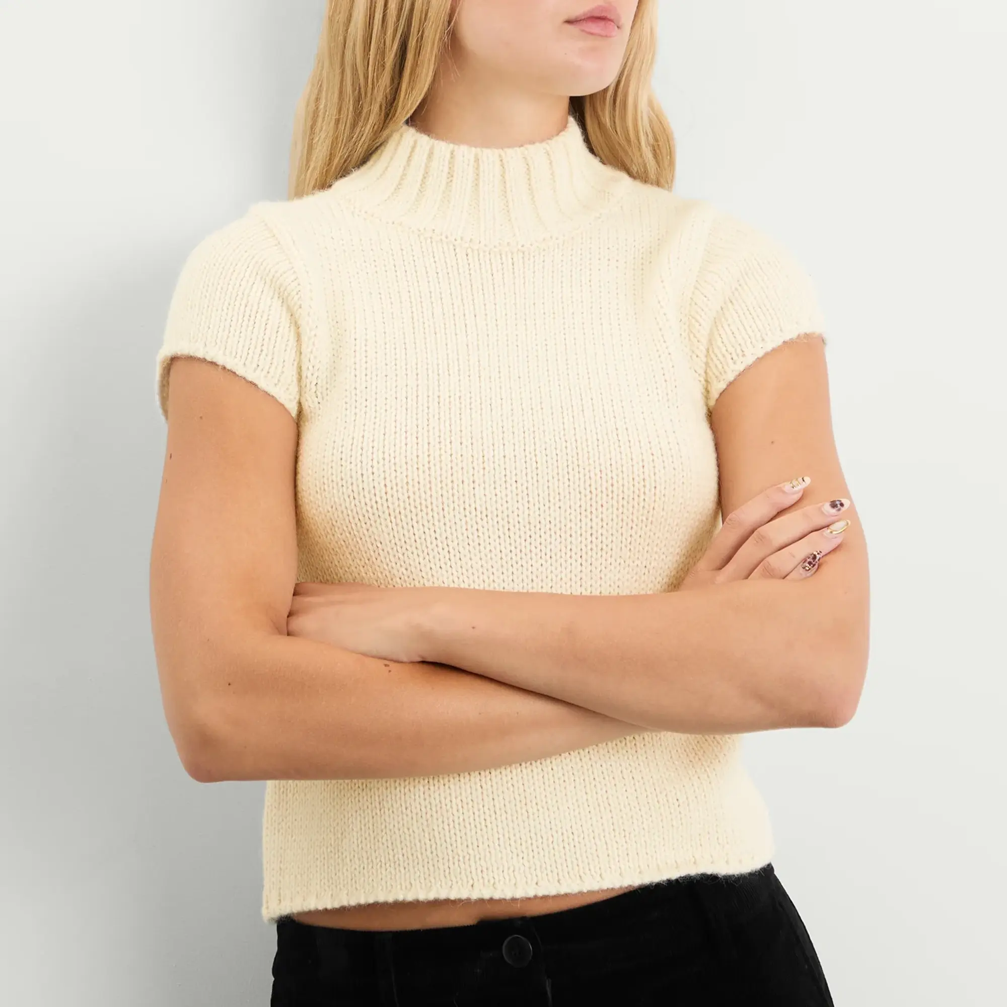 Nothing Written Women's Benico Half Neck Knit Ivory
