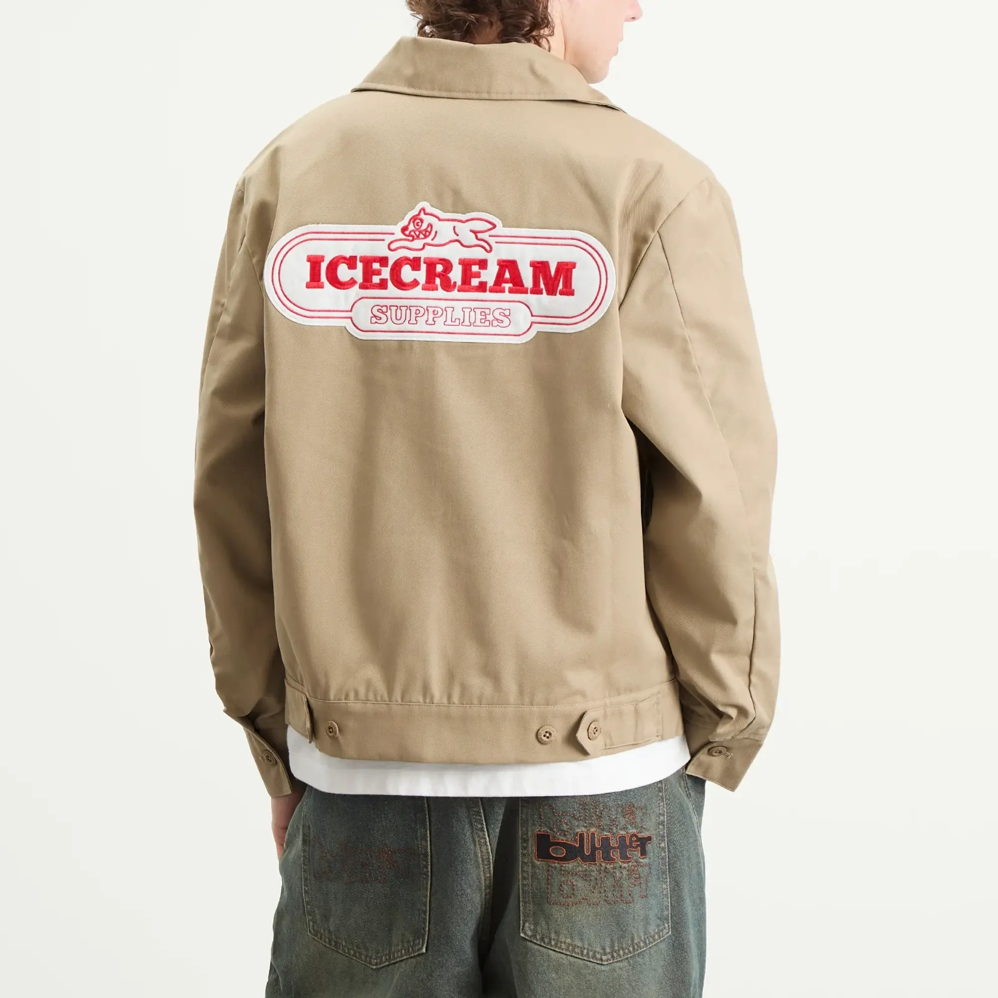 ICECREAM Men's IC Supplies Work Jacket Brown