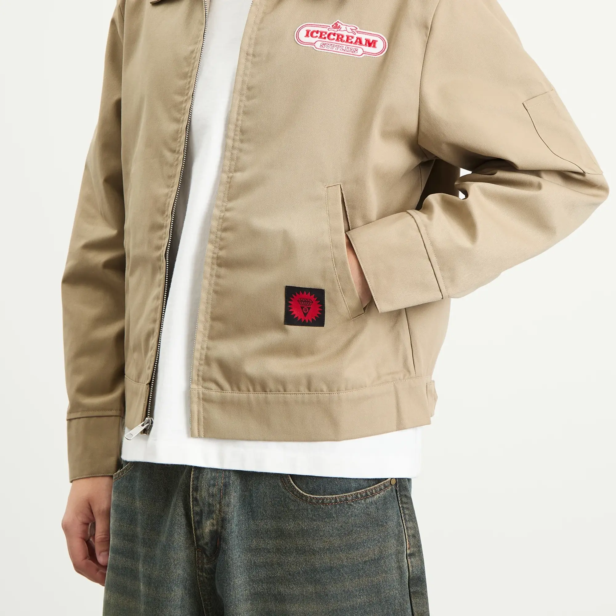 ICECREAM Men's IC Supplies Work Jacket Brown