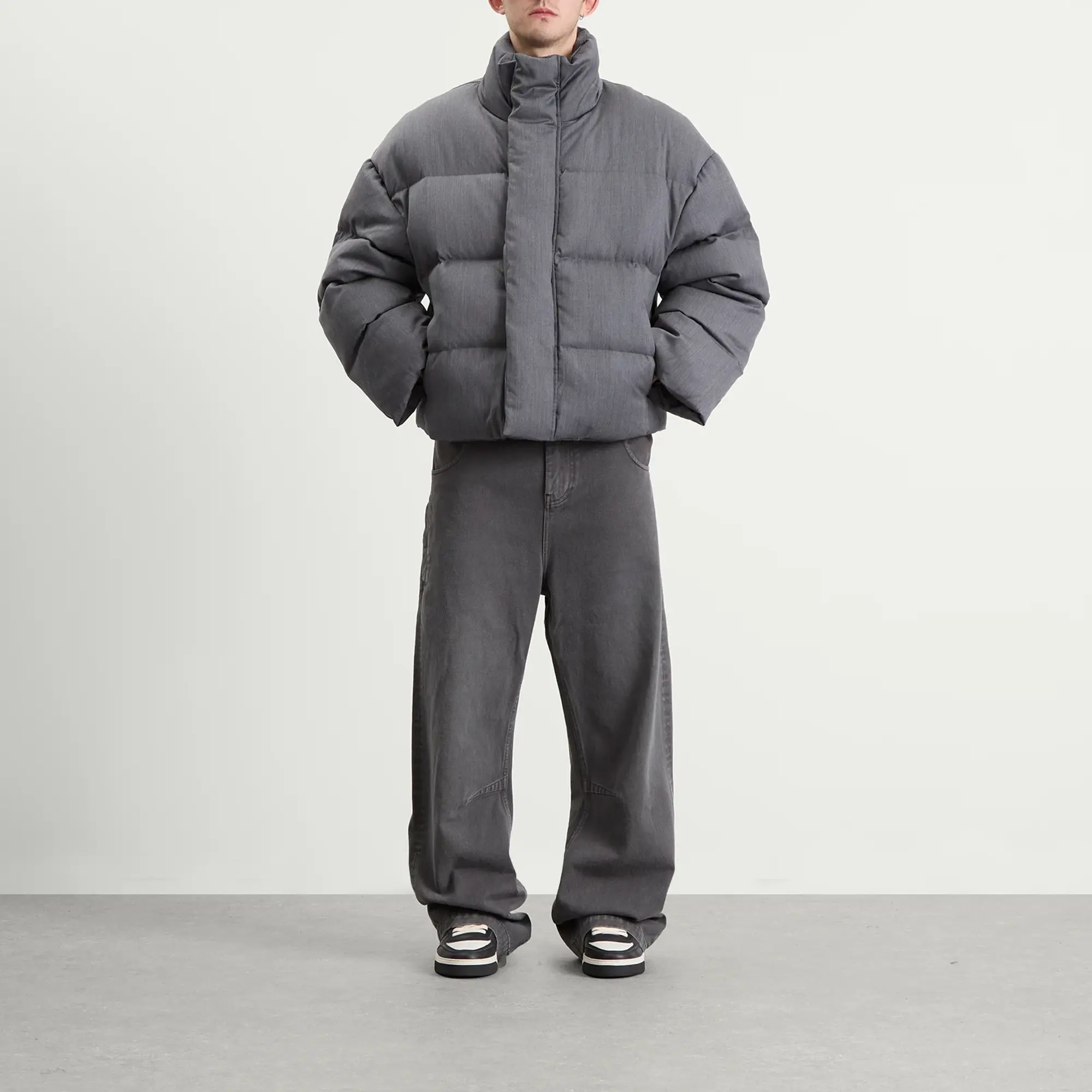 Entire Studios Men's MML Puffer Jacket Suitinggrey