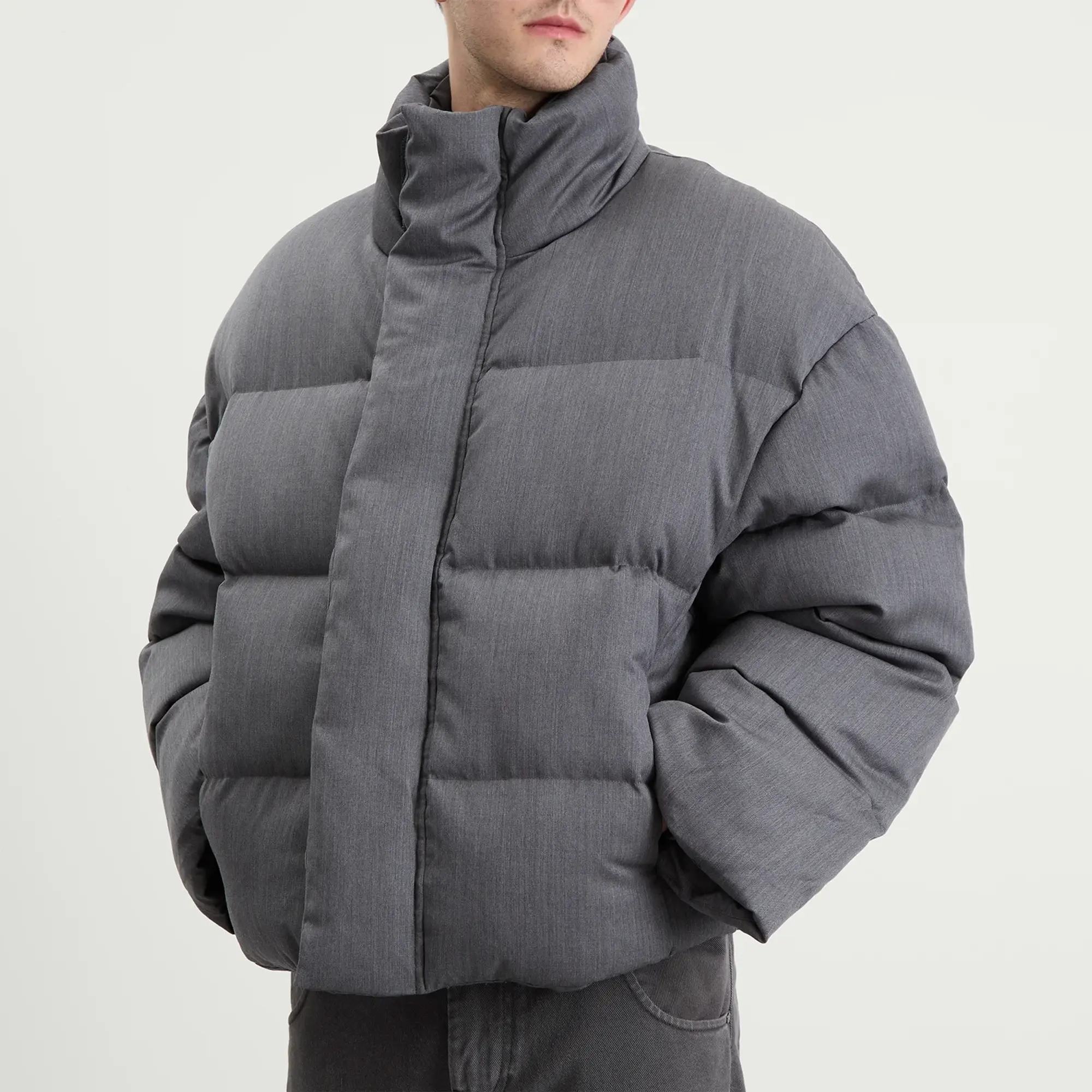 Entire Studios Men's MML Puffer Jacket Suitinggrey