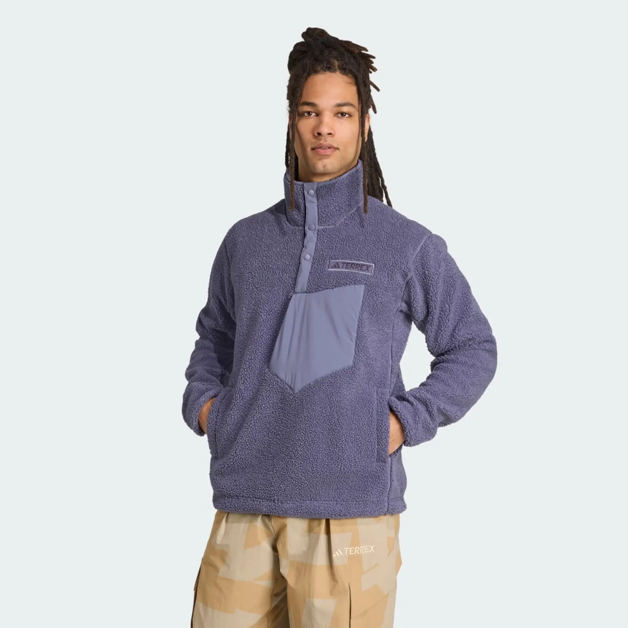 adidas Terrex Xploric High Pile Fleece Pullover Sweatshirt