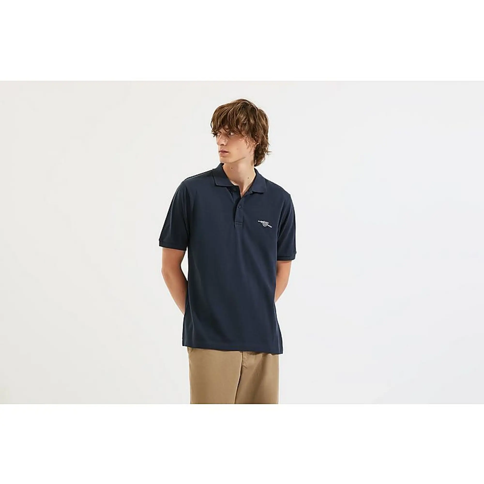 Arsenal Navy Cannon Polo Shirt, Blue