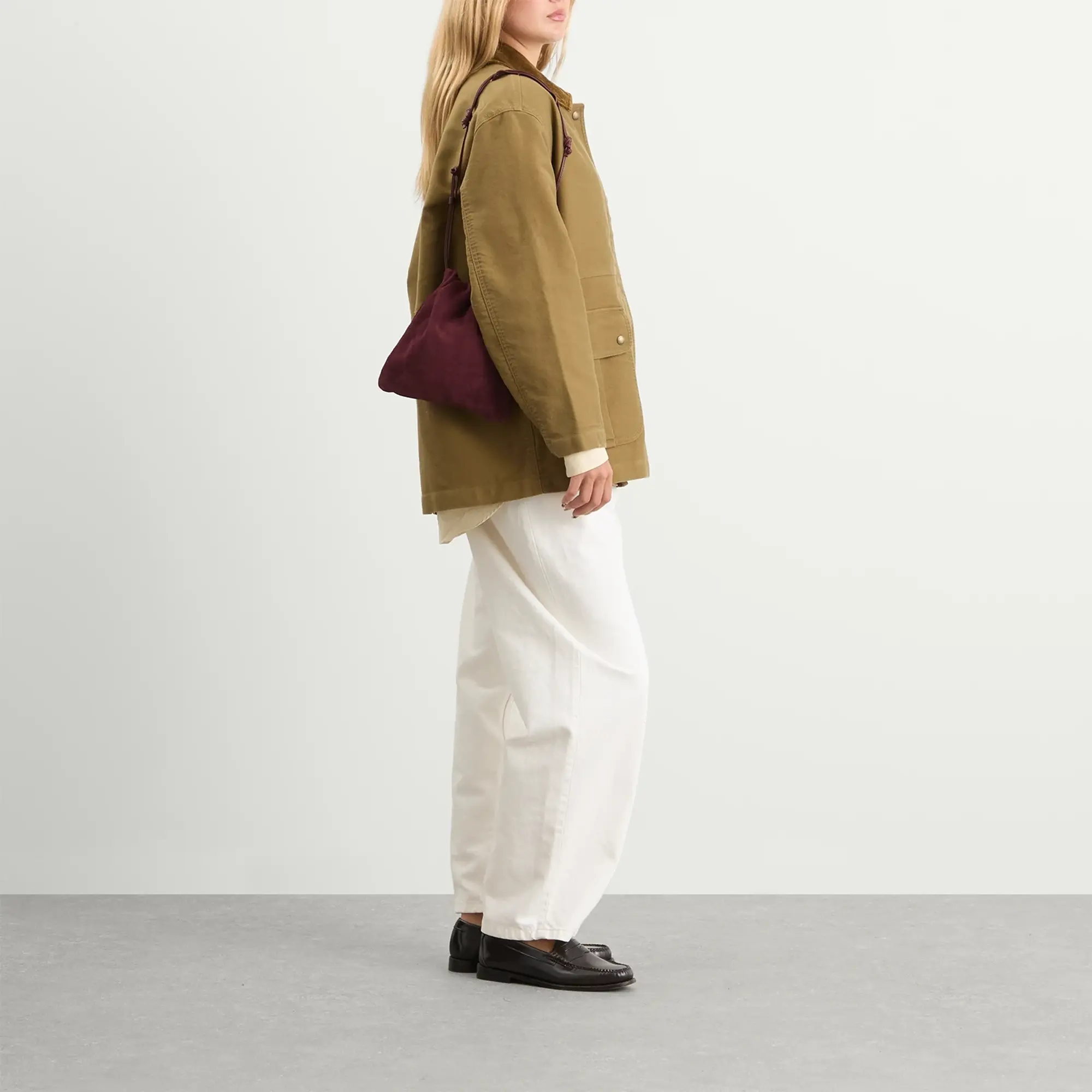Nothing Written Women's Fatu Shoulder Bag Wine Suede
