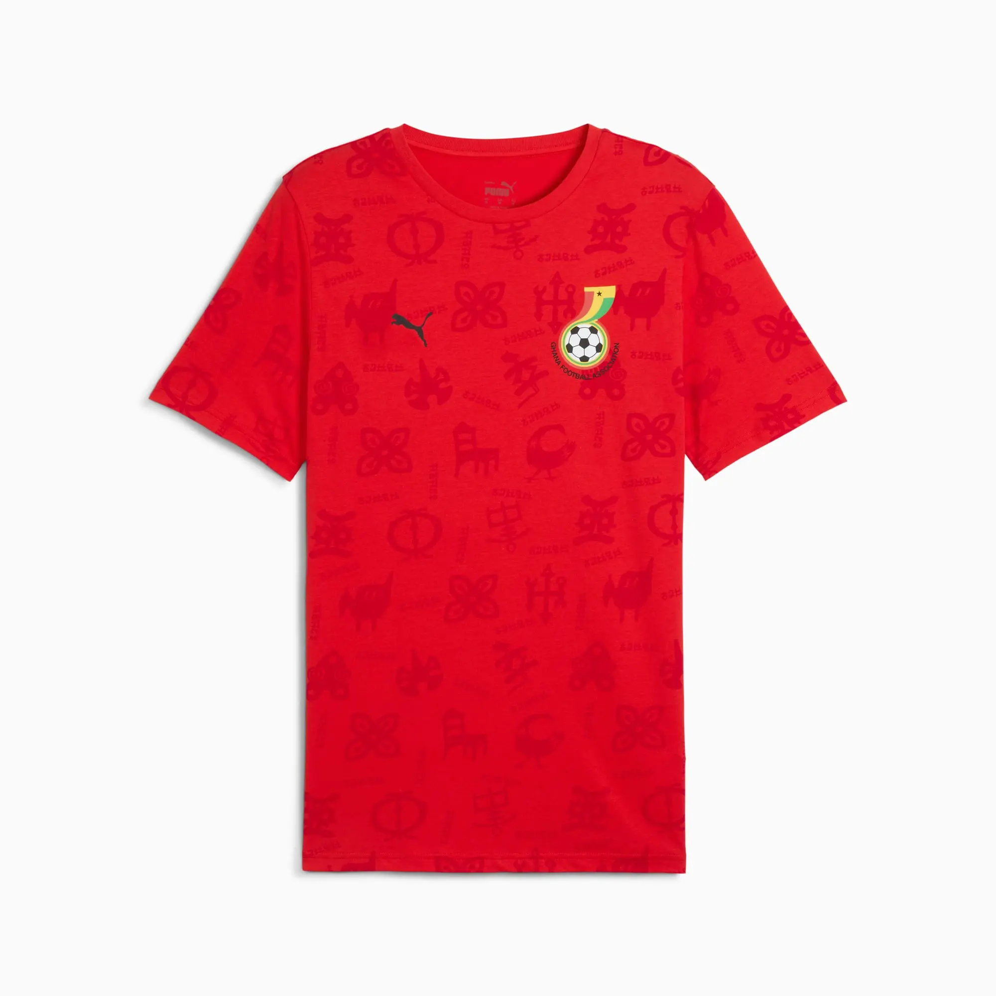 PUMA Ghana Ftblculture T-Shirt Men, Red/Black, size 3XL