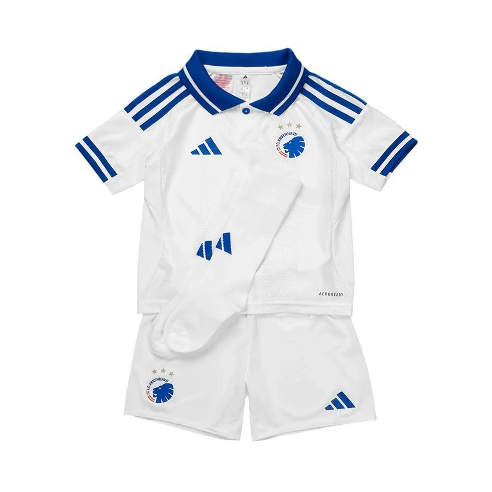 Fc Copenhagen Home Shirt 2025/26 Mini-Kit Kids - ['White']