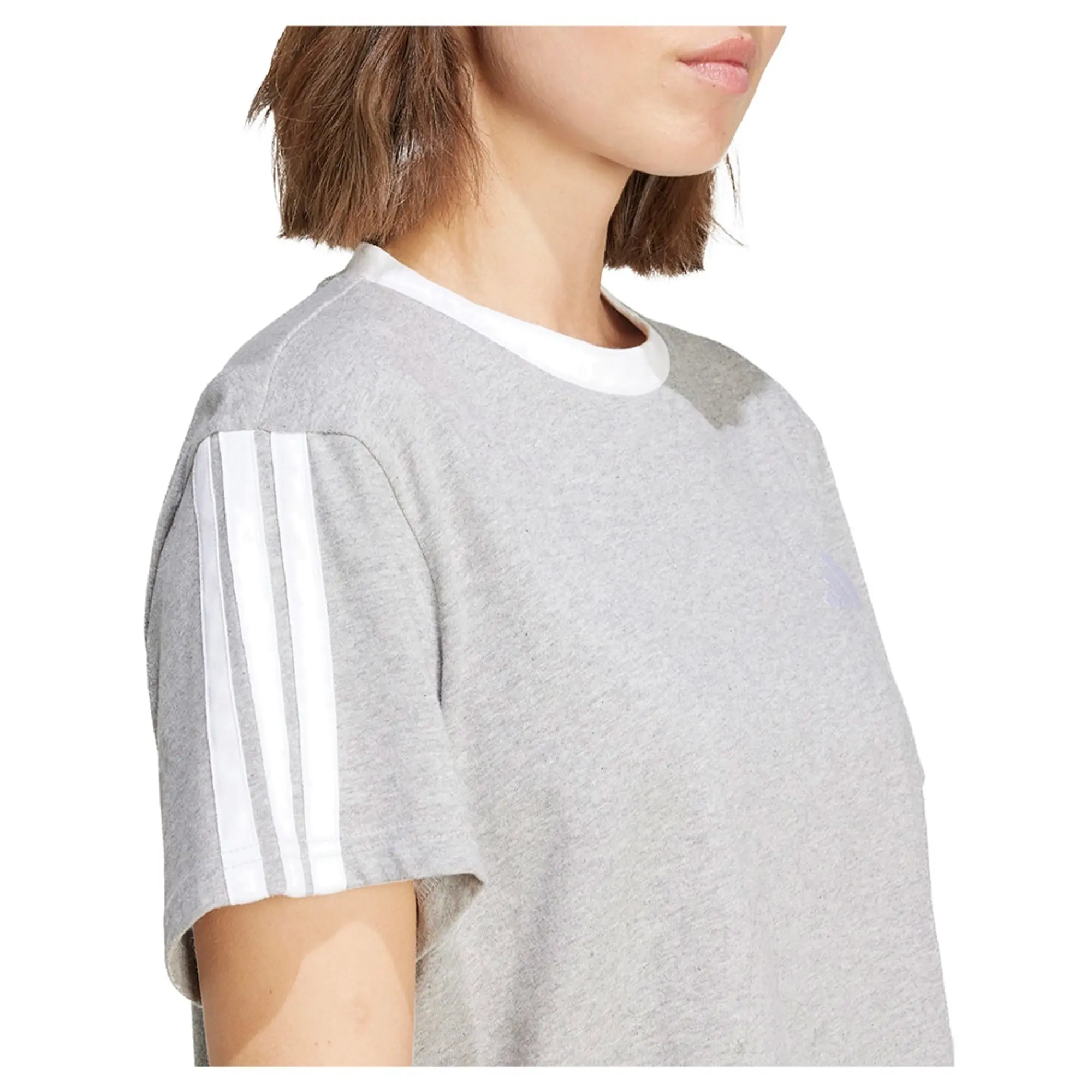 Adidas Essentials 3 Stripes  - Medium Grey Heather