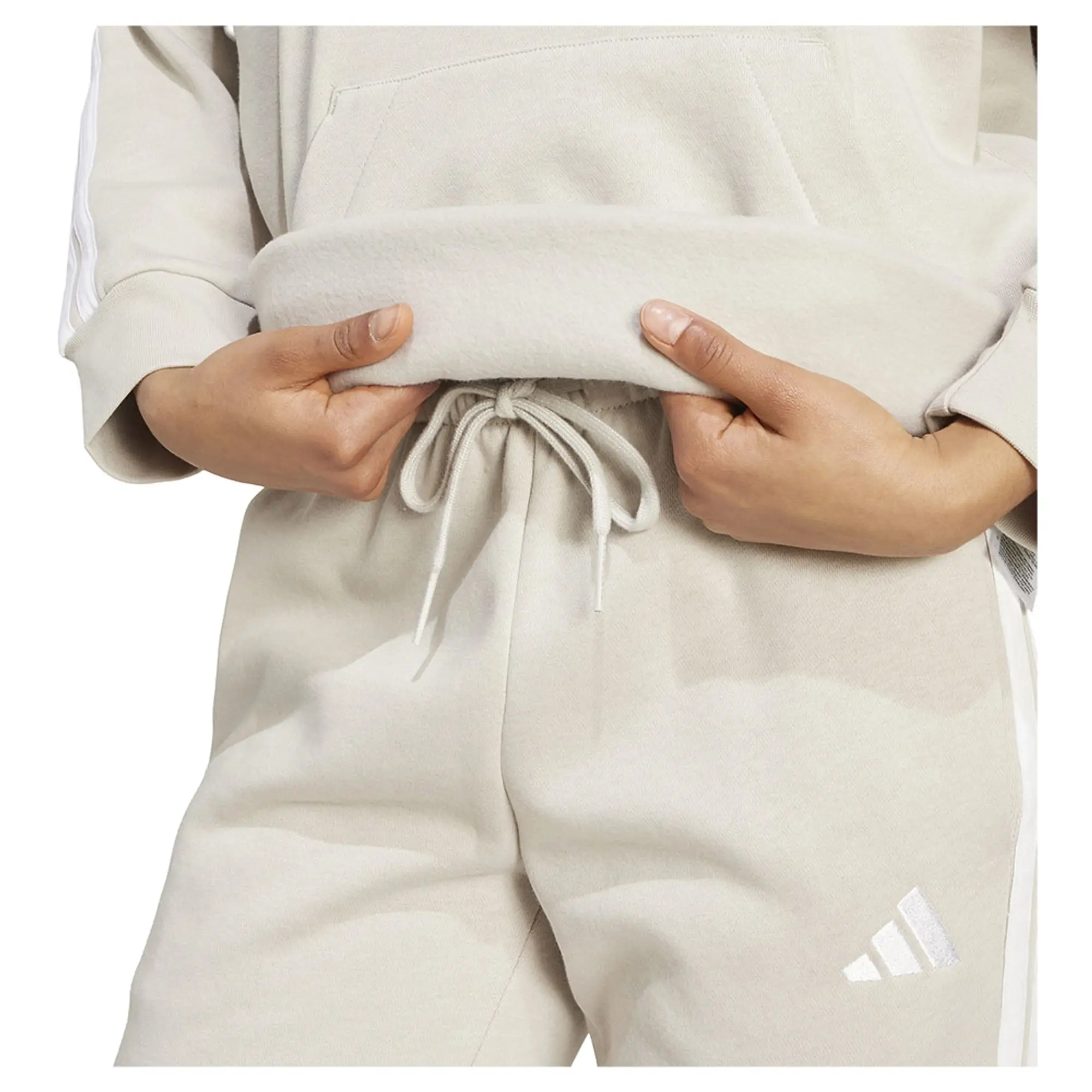 Adidas Essentials 3 Stripes Fleece Hoodie