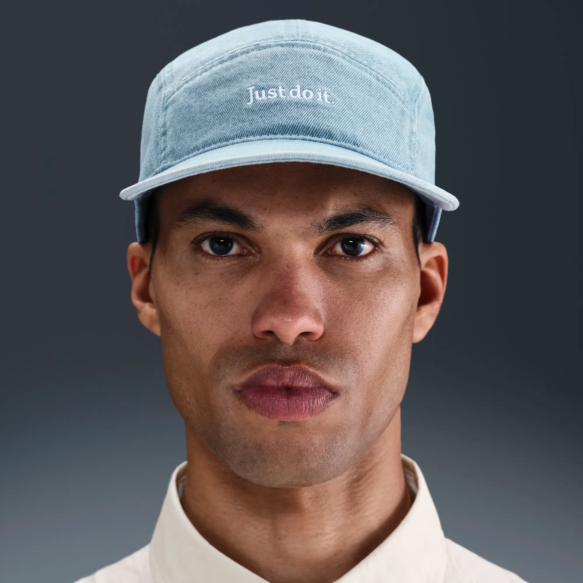 Nike Fly Unstructured Denim Cap - Blue - Cotton