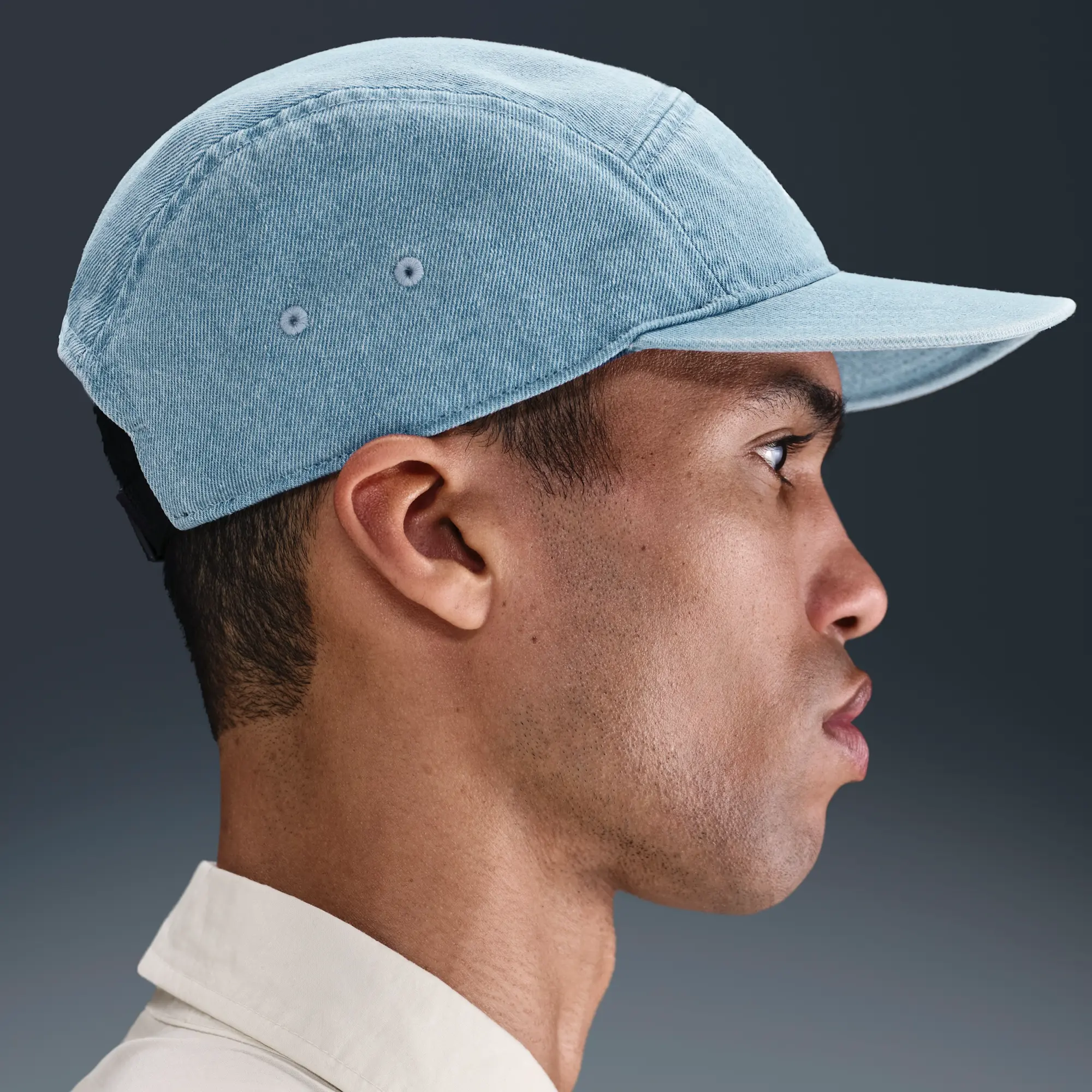 Nike Fly Unstructured Denim Cap - Blue - Cotton