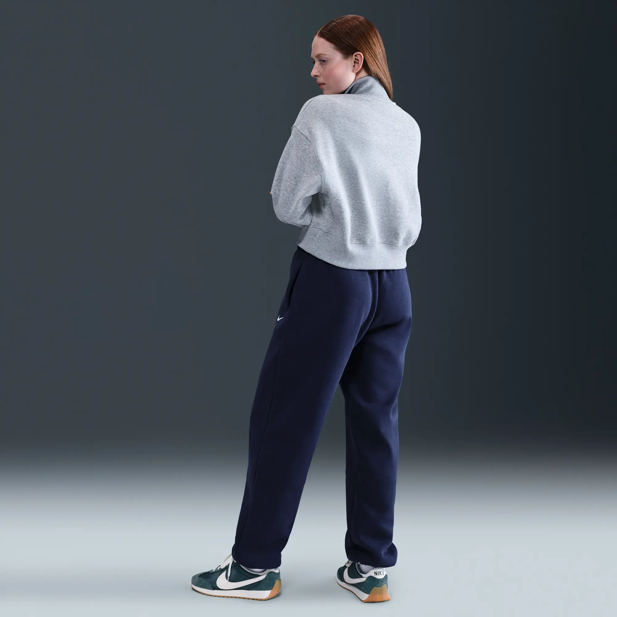 Nike Phoenix Oversized Joggers - Blue - Womens