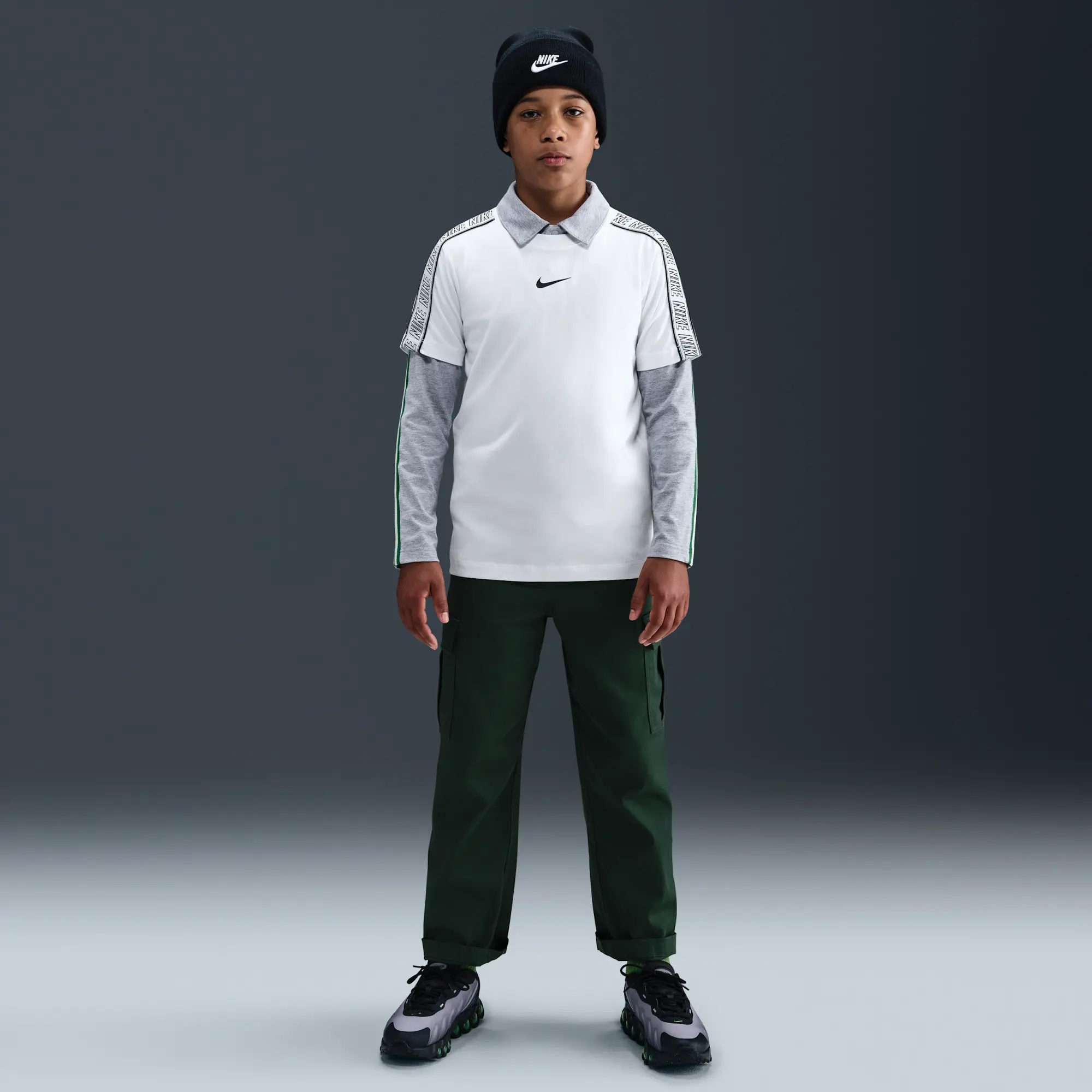 Nike Sportswear Older Kids' T-Shirt - White - Cotton