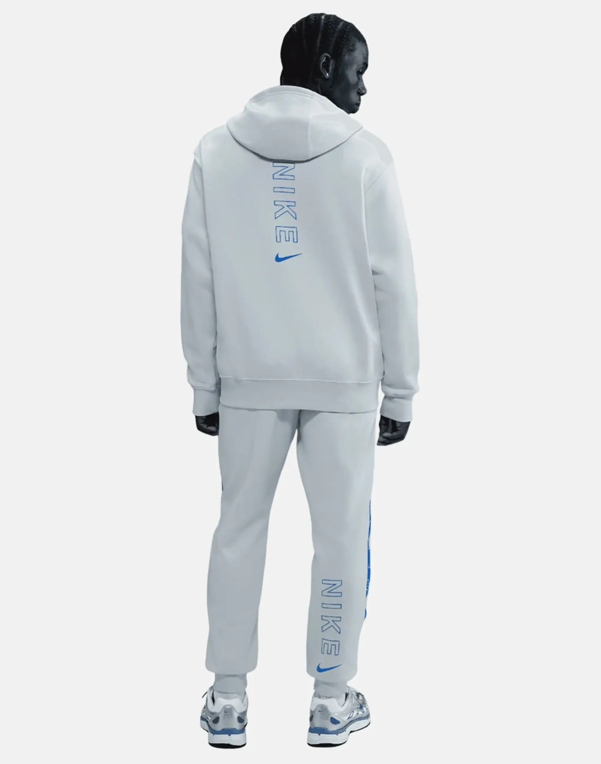 Men's Nike Cityside Fz Hoodie in Grey/Blue 