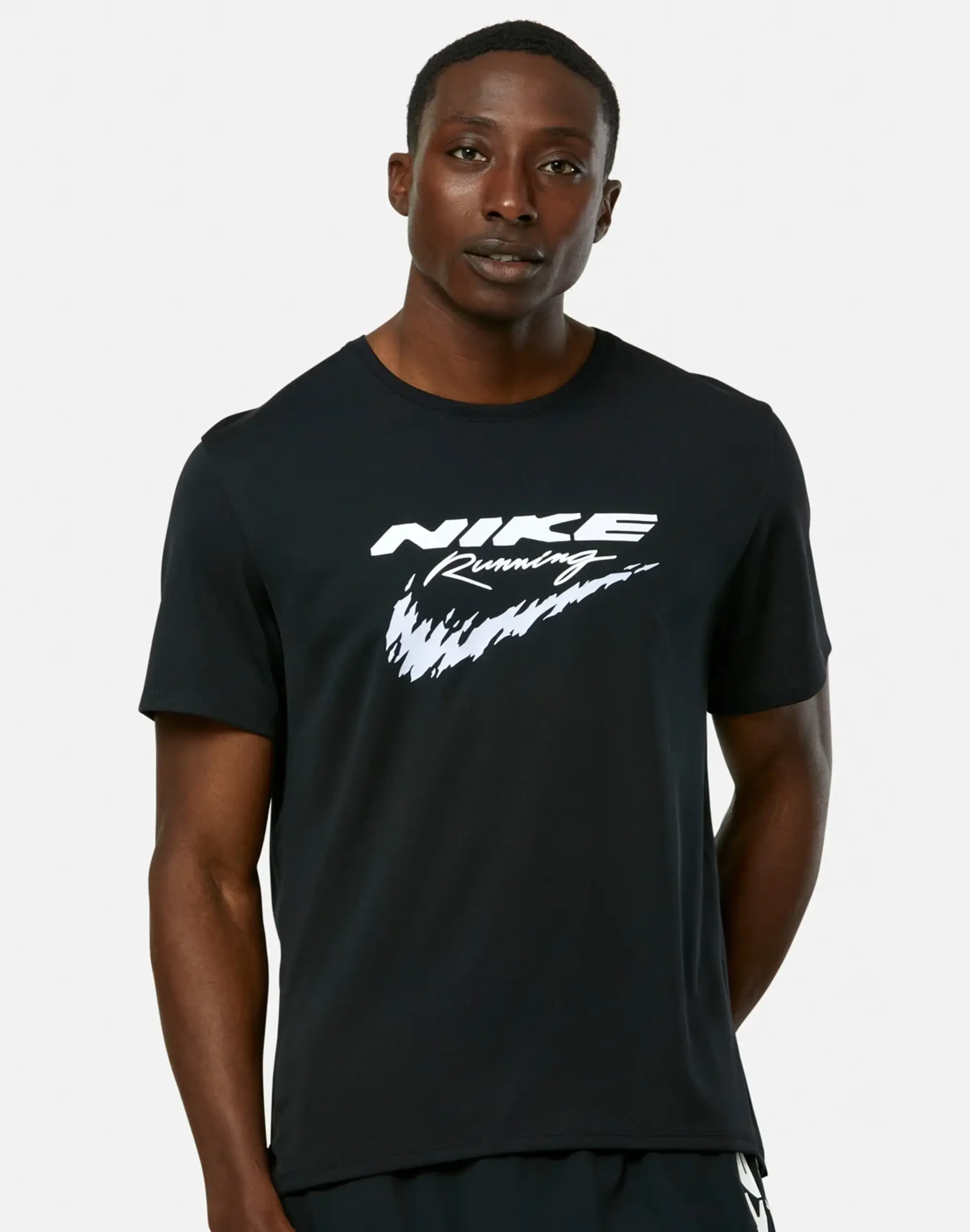 Men's Nike Energy Miler T-Shirt in Black 