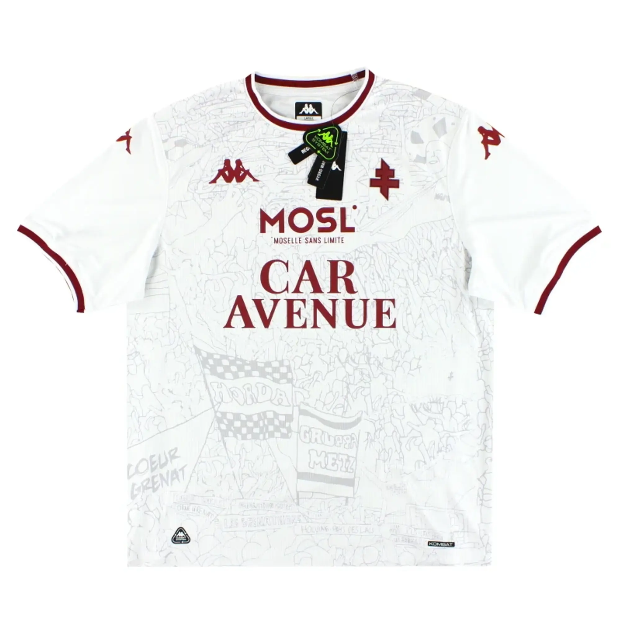 2025-26 FC Metz Kappa Kombat Away Shirt *BNIB* - Other French Clubs / BNIB 
