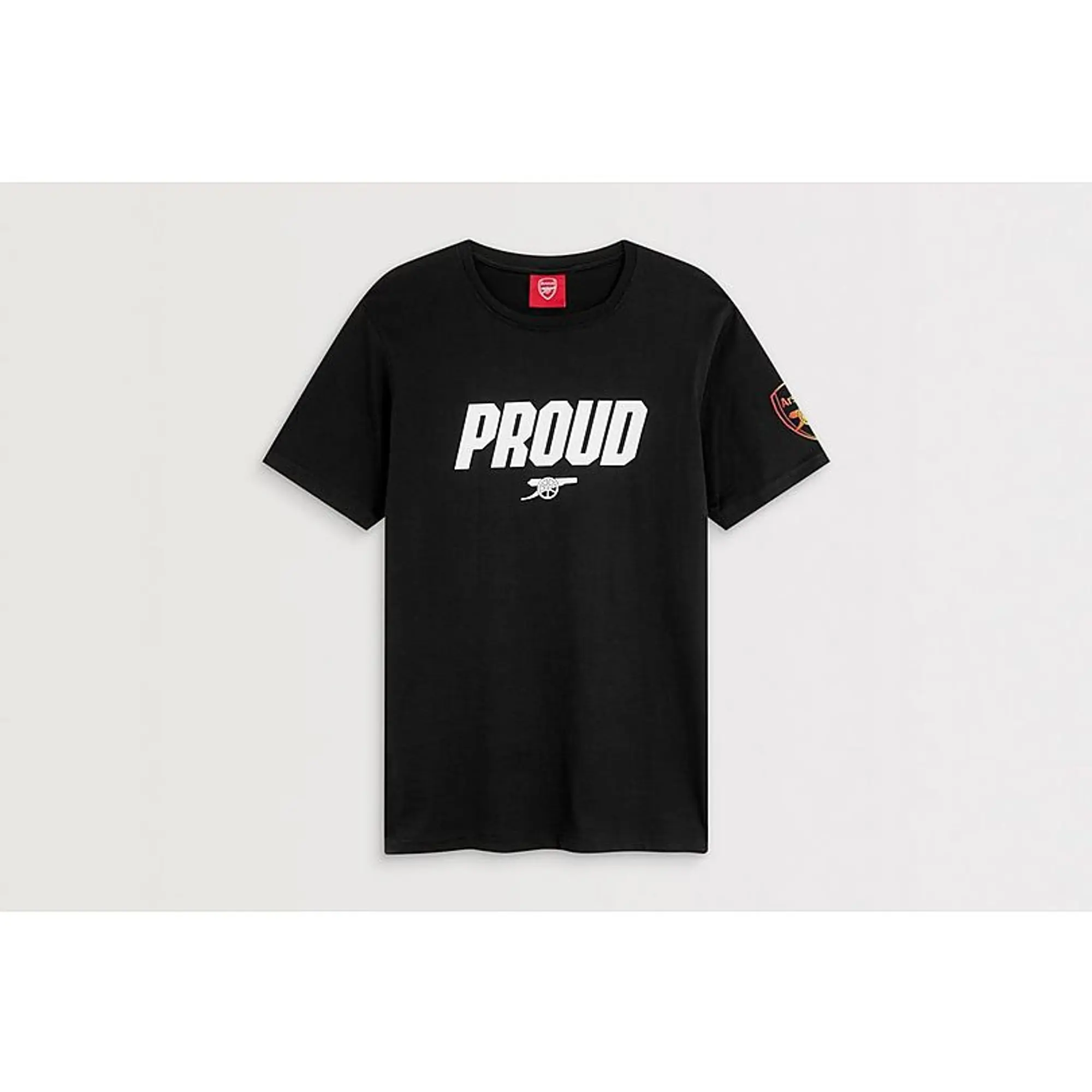 Arsenal Proud T-Shirt in Black, Black