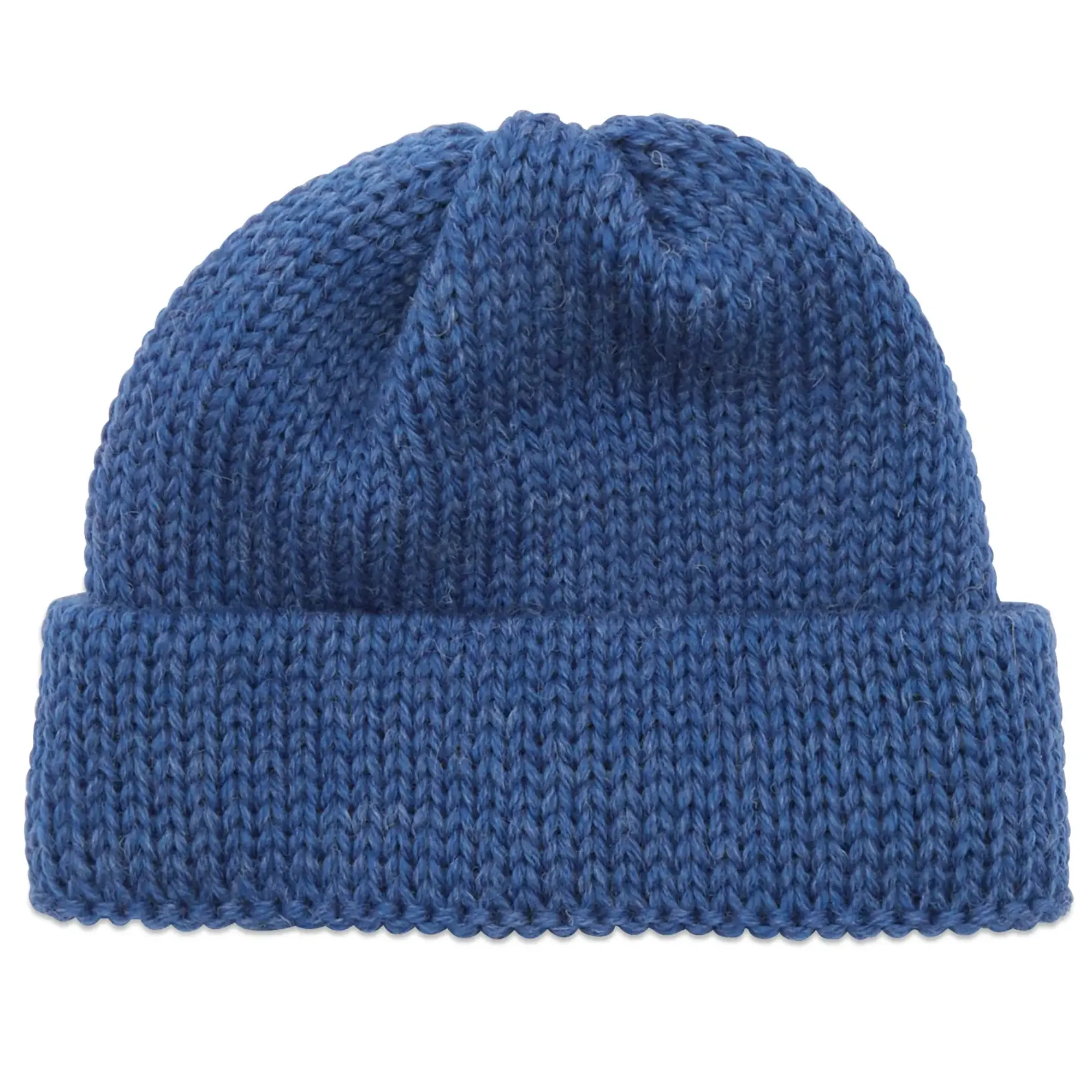 Universal Works Men's British Wool Short Watch Cap Work Blue