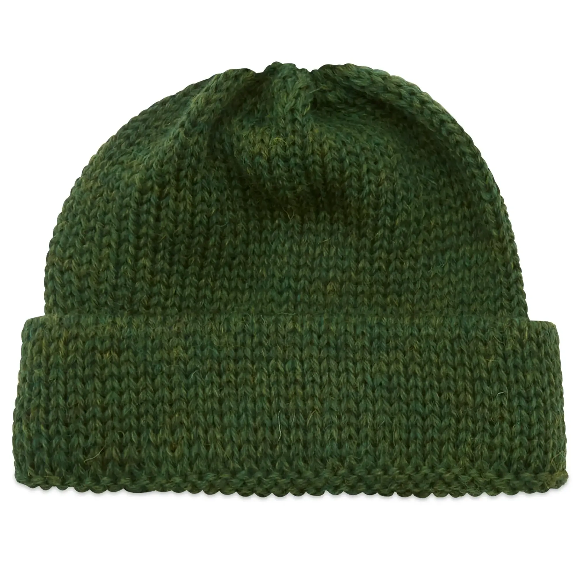 Universal Works Men's British Wool Short Watch Cap Green
