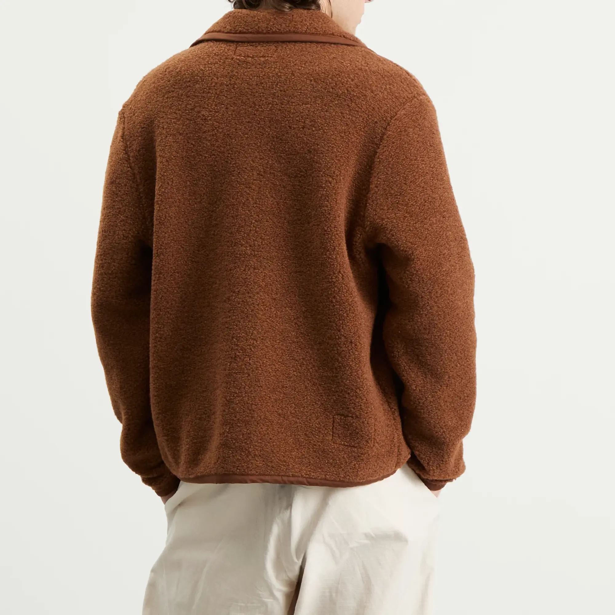 Universal Works Men's Alvar Fleece Lancaster Jacket Cumin