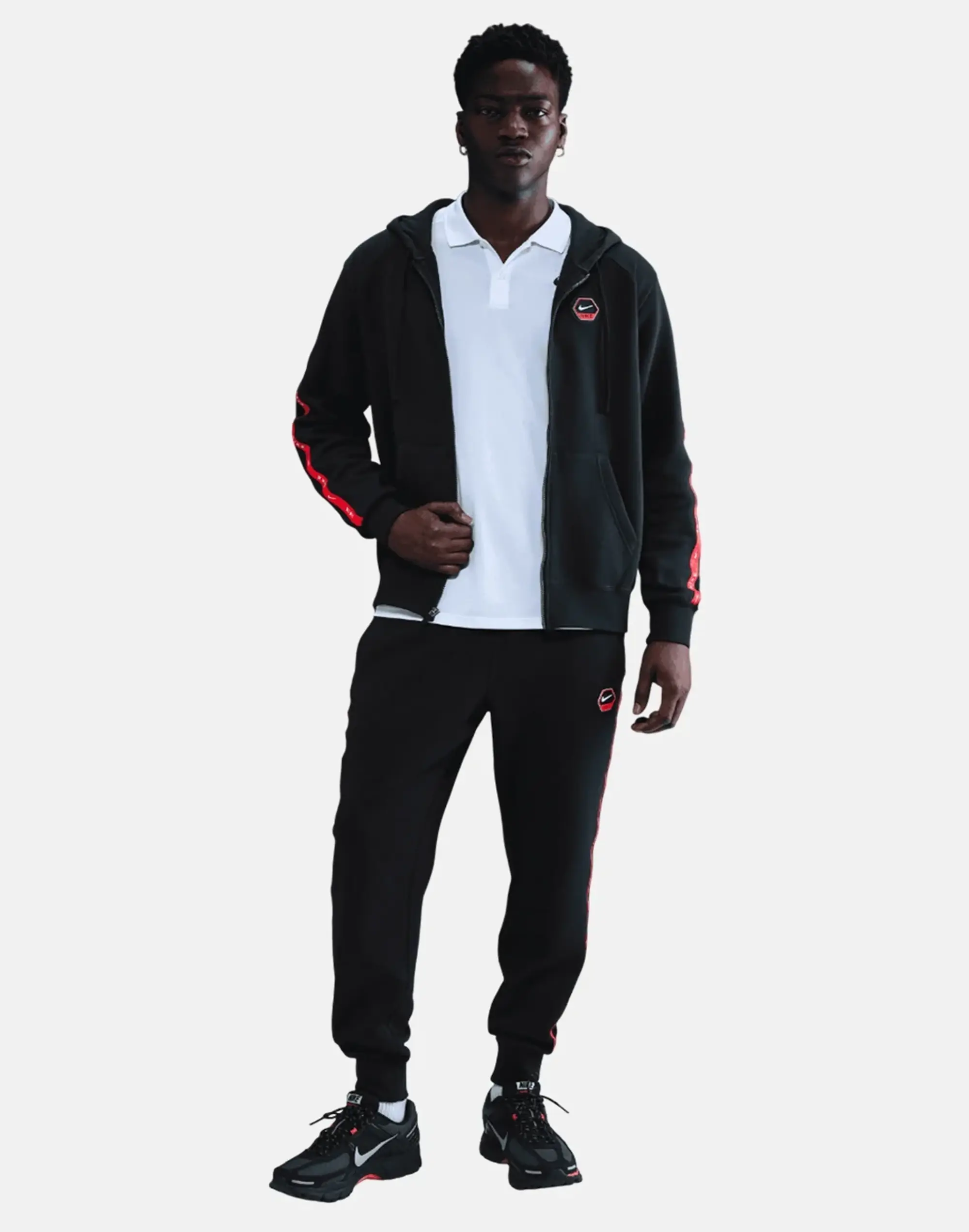 Men's Nike Cityside Fz Hoodie in Black 