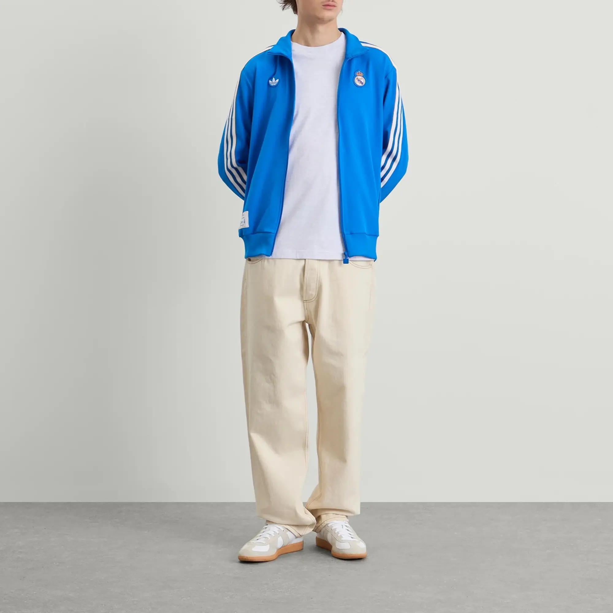 Adidas Men's Real Madrid Icon Track Top Bluebird/White