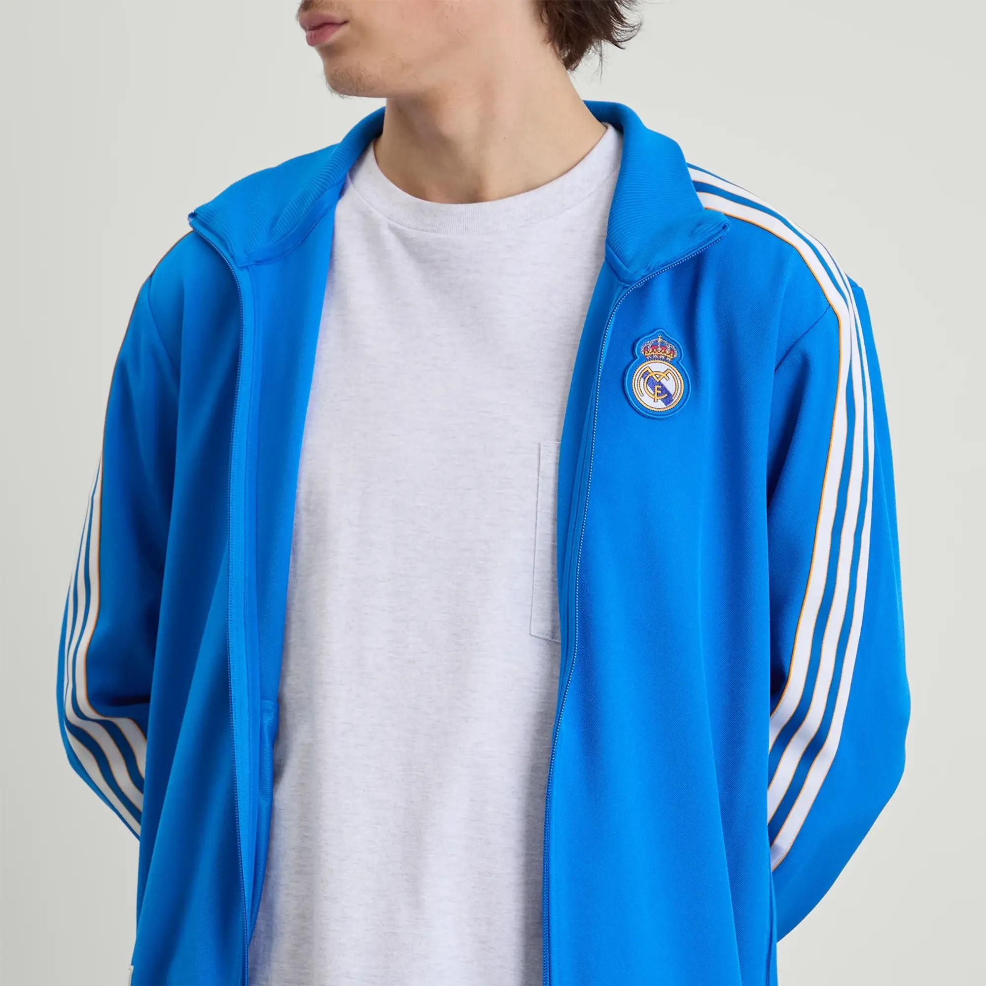 Adidas Men's Real Madrid Icon Track Top Bluebird/White
