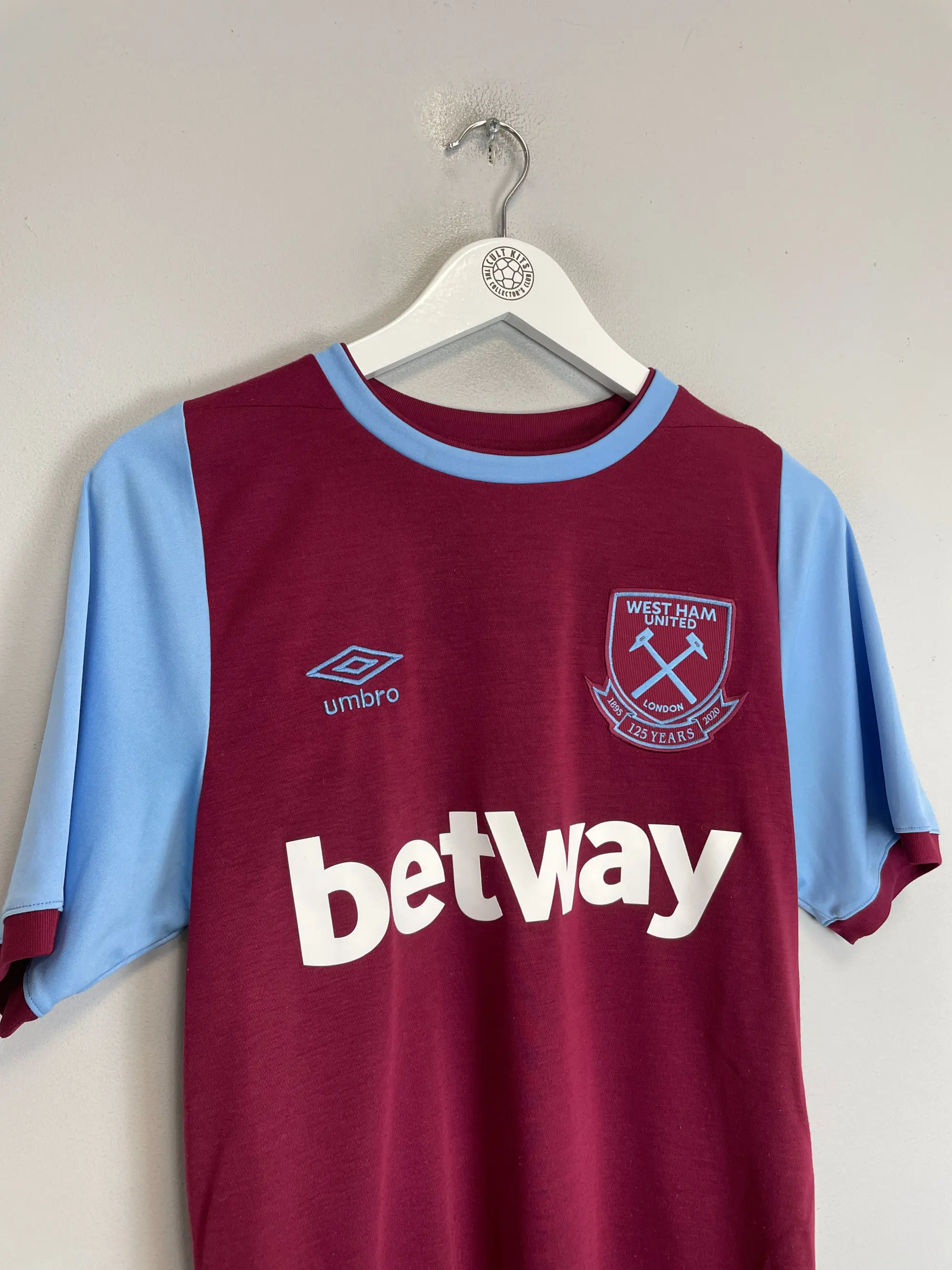 2020/21 WEST HAM RICE #41 HOME SHIRT (M) UMBRO | Cult Kits