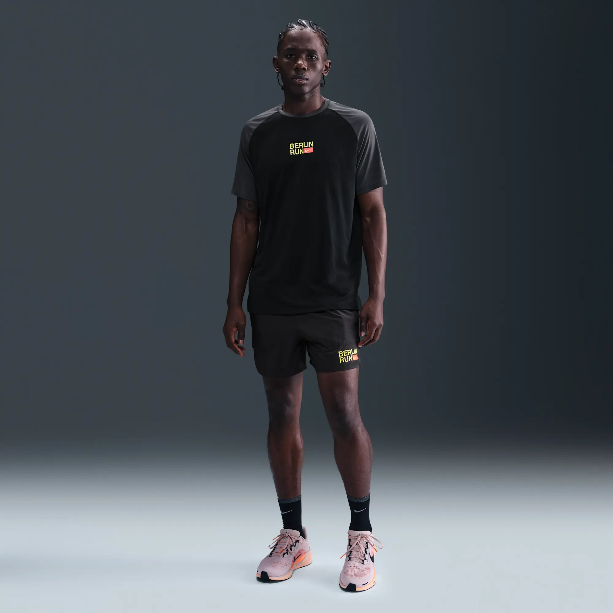 Nike Stride Men's Dri-FIT ADV Short-Sleeve Running Top - Black - Polyester
