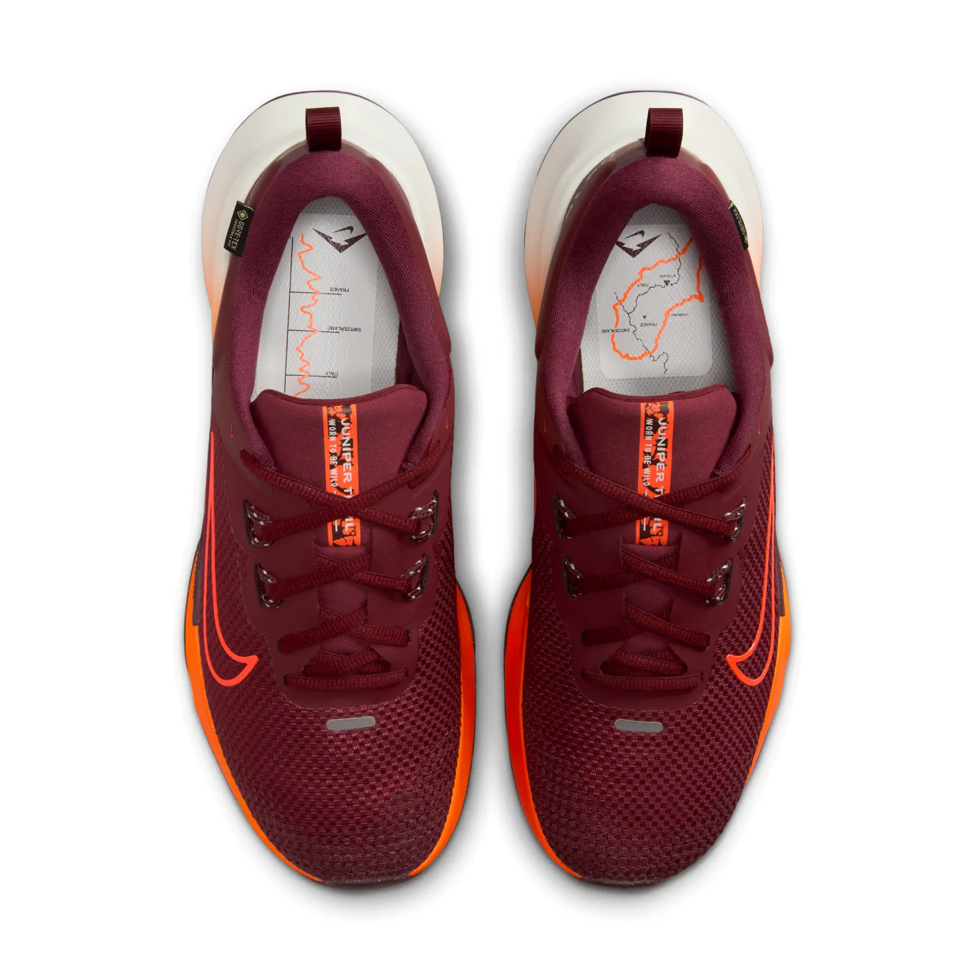 Nike Juniper Trail 2 GORE-TEX Men's Waterproof Trail-Running Shoes - Red