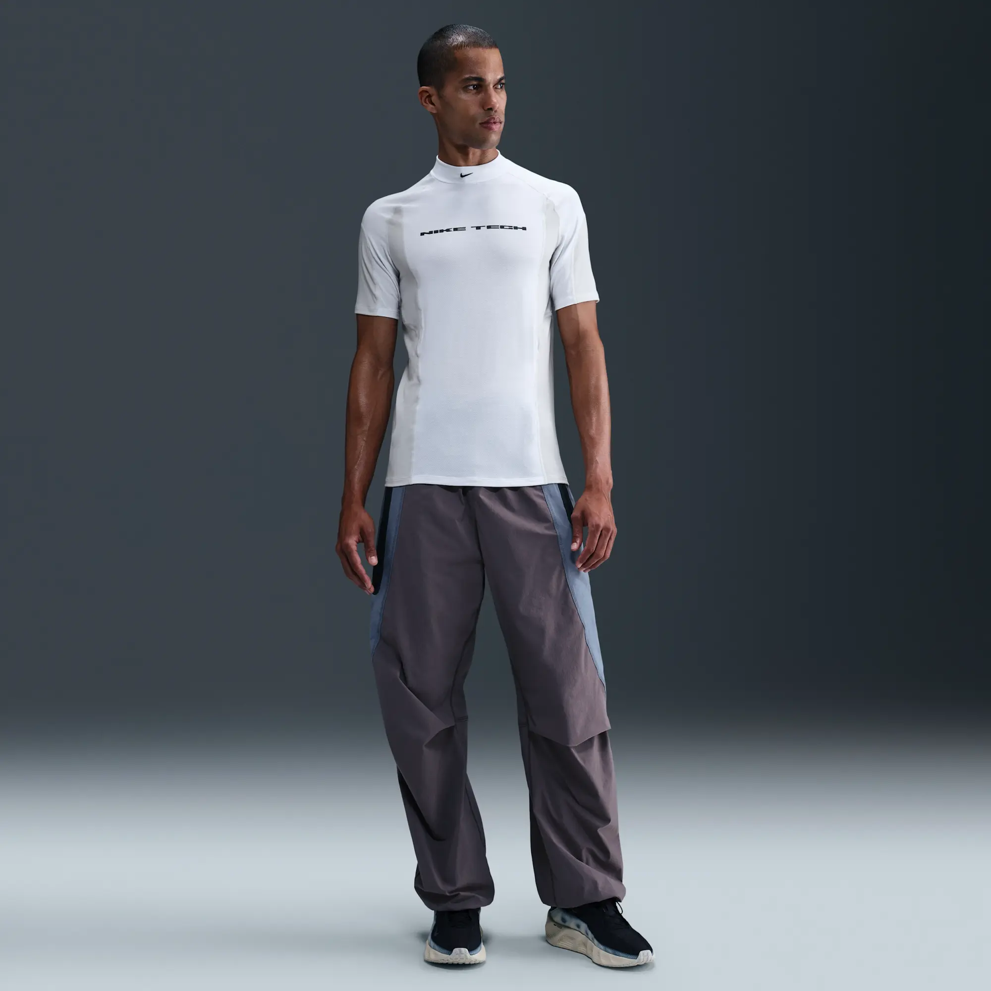 Nike Tech Men's Dri-FIT Short-Sleeve Base Layer - White - Polyester/Lyocell/Elastane