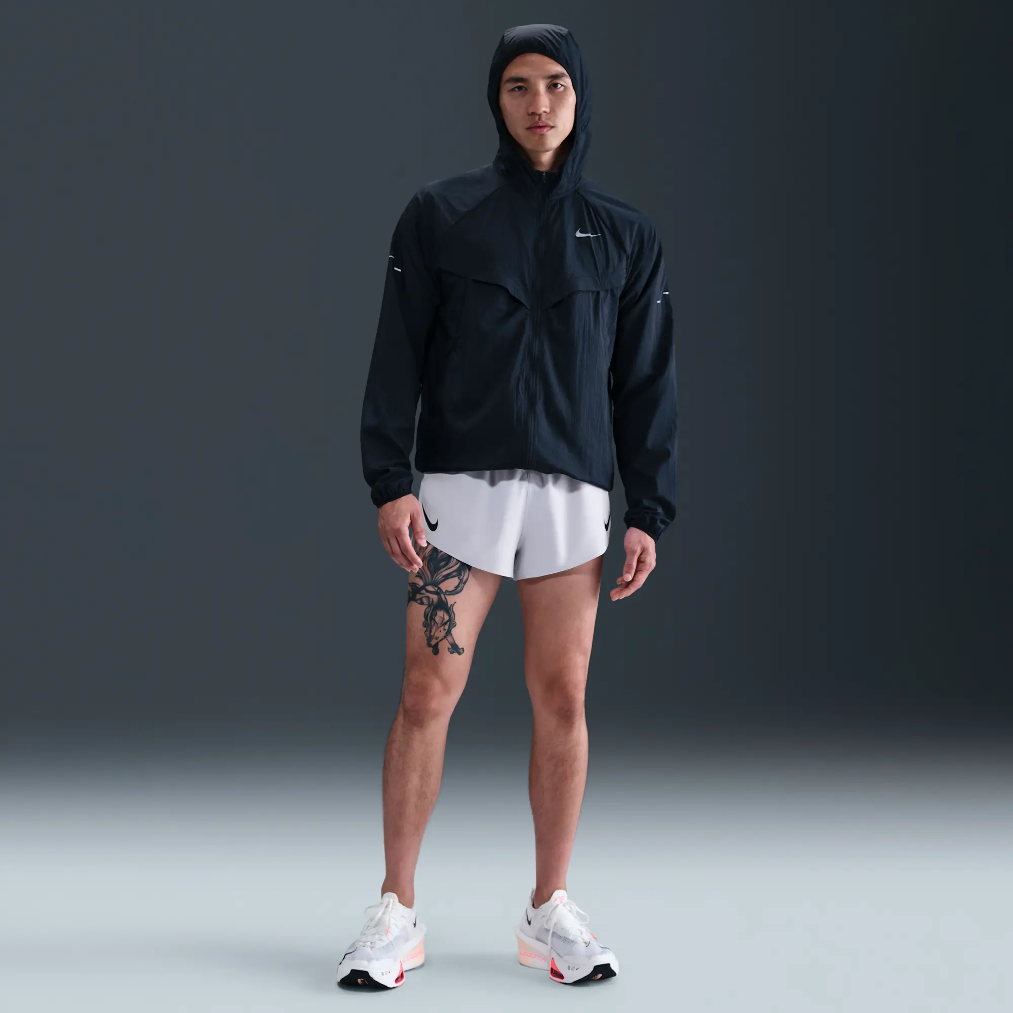 Nike AeroSwift Men's Dri-FIT ADV 5cm (approx.) Brief-Lined Running Shorts - Grey - Polyester/Elastane