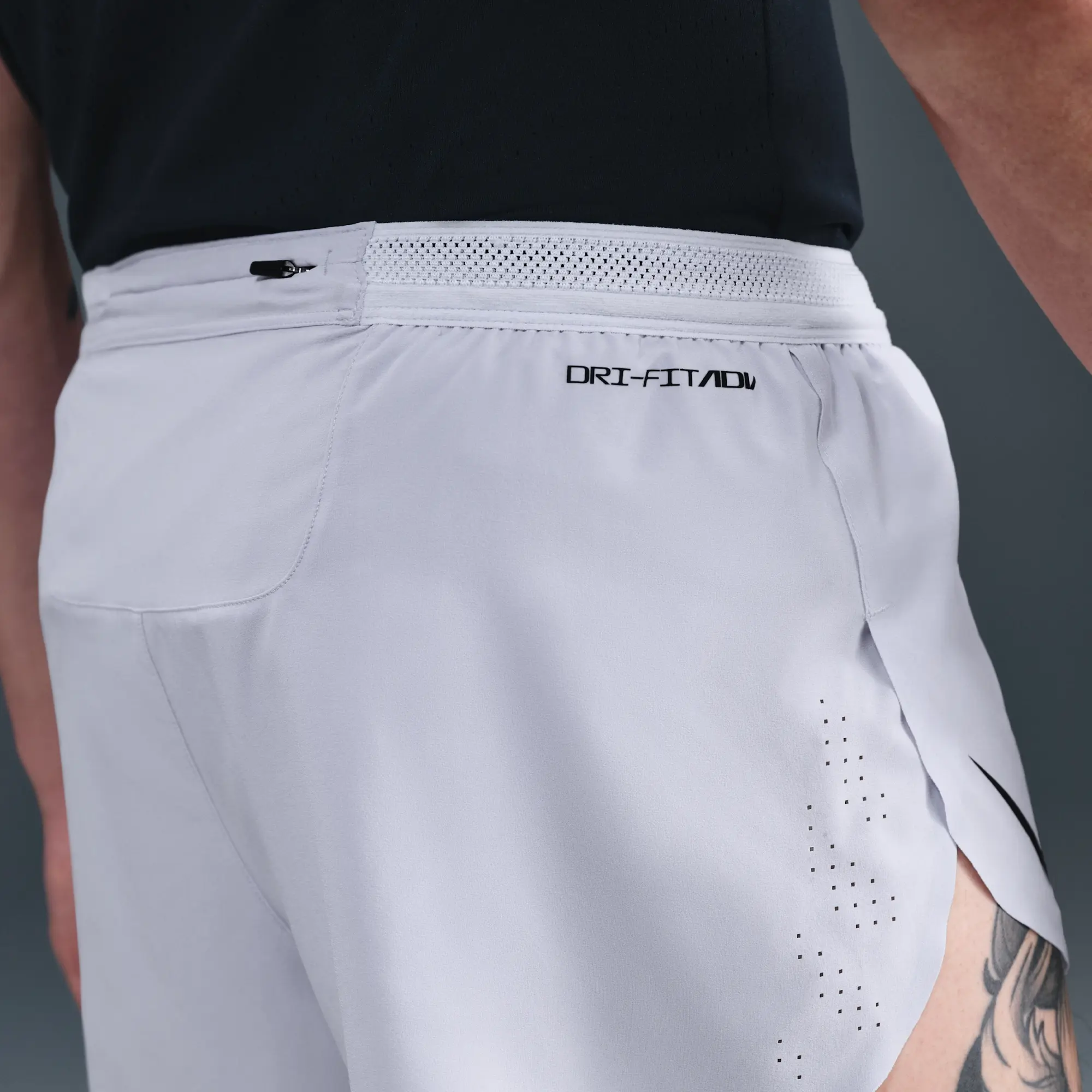 Nike AeroSwift Men's Dri-FIT ADV 5cm (approx.) Brief-Lined Running Shorts - Grey - Polyester/Elastane