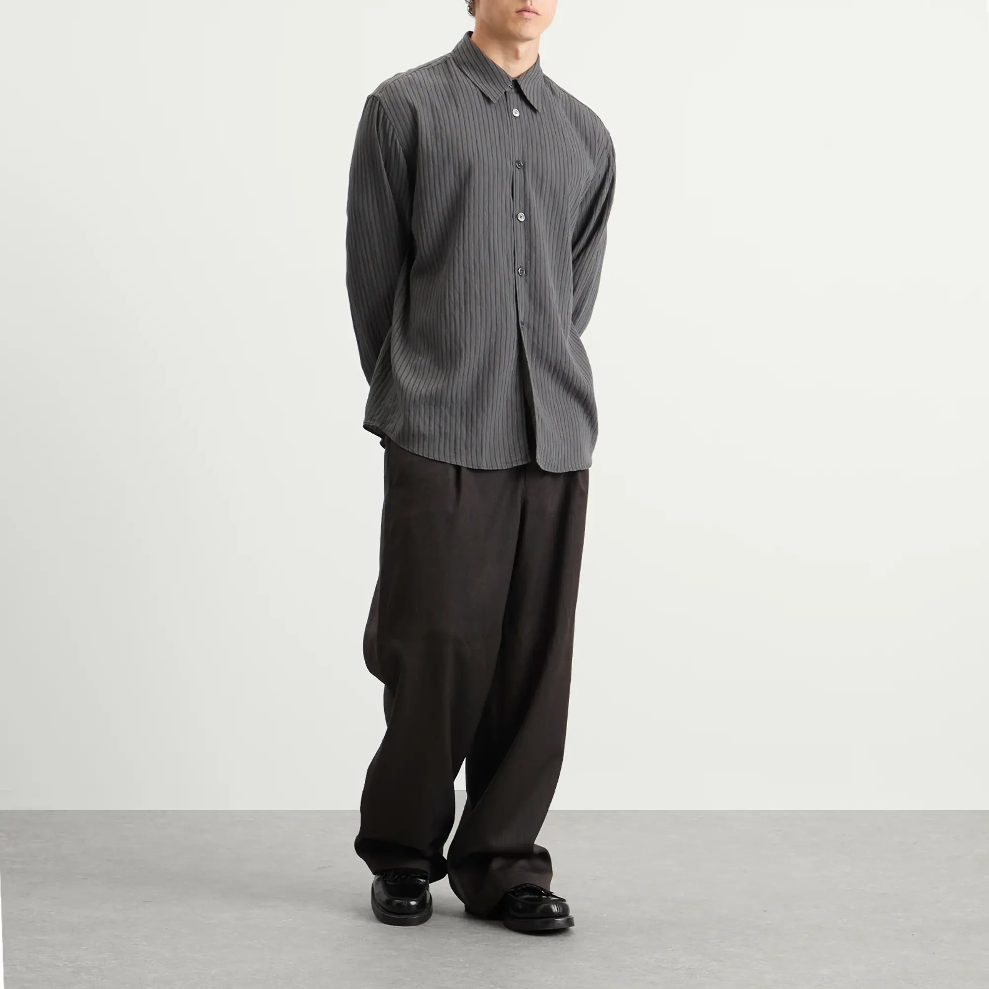 Our Legacy Men's Leisure Wool Trouser Havana Brown Chain Wool