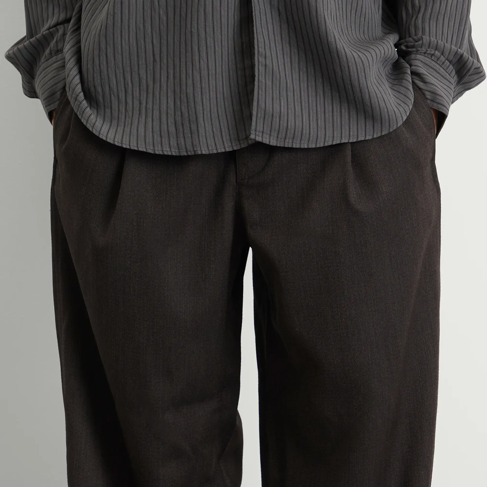 Our Legacy Men's Leisure Wool Trouser Havana Brown Chain Wool