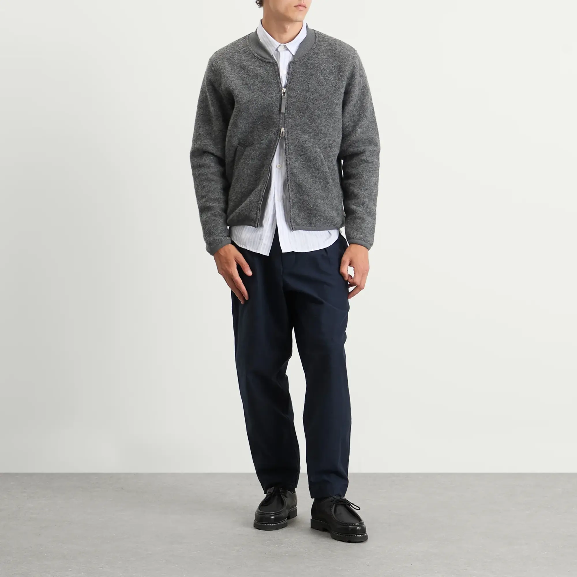 Universal Works Men's Pleated Track Pant Navy