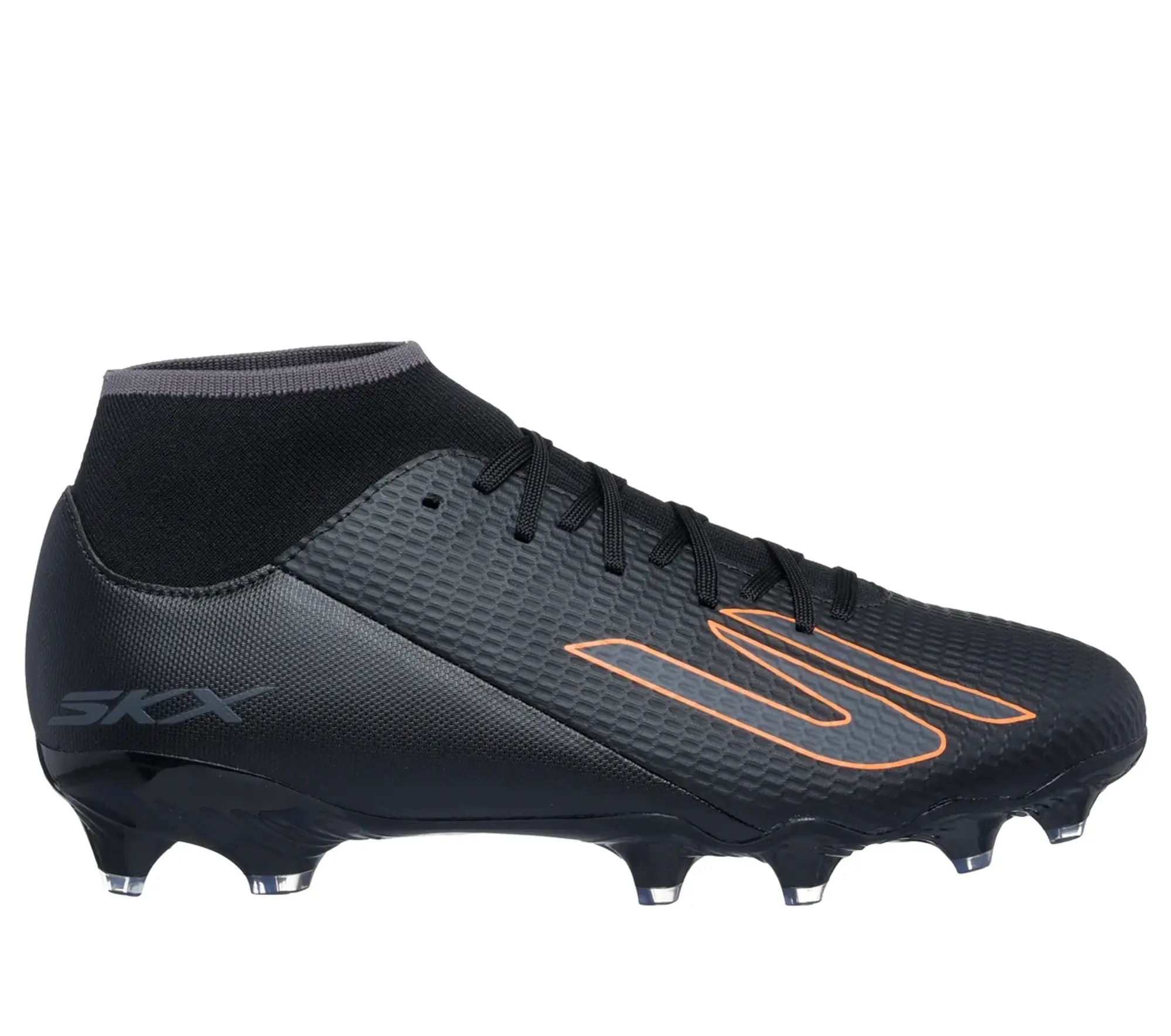 Skechers SKX_2 High Academy FG Shoes in Black/Orange