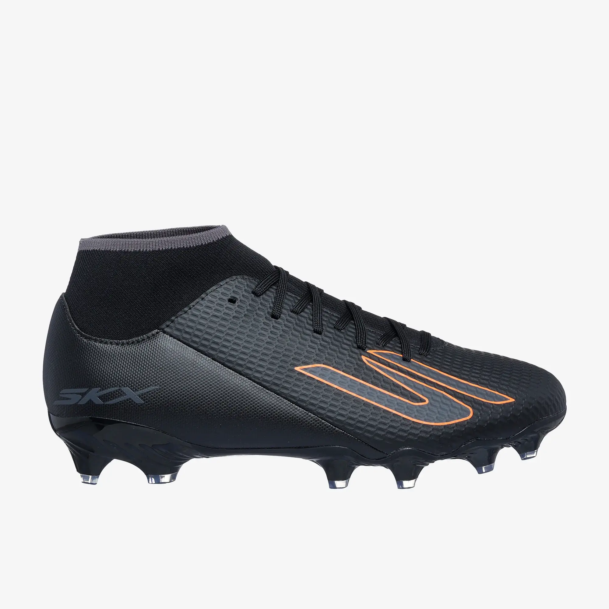 Skechers SKX_2 High Academy FG Shoes in Black/Orange