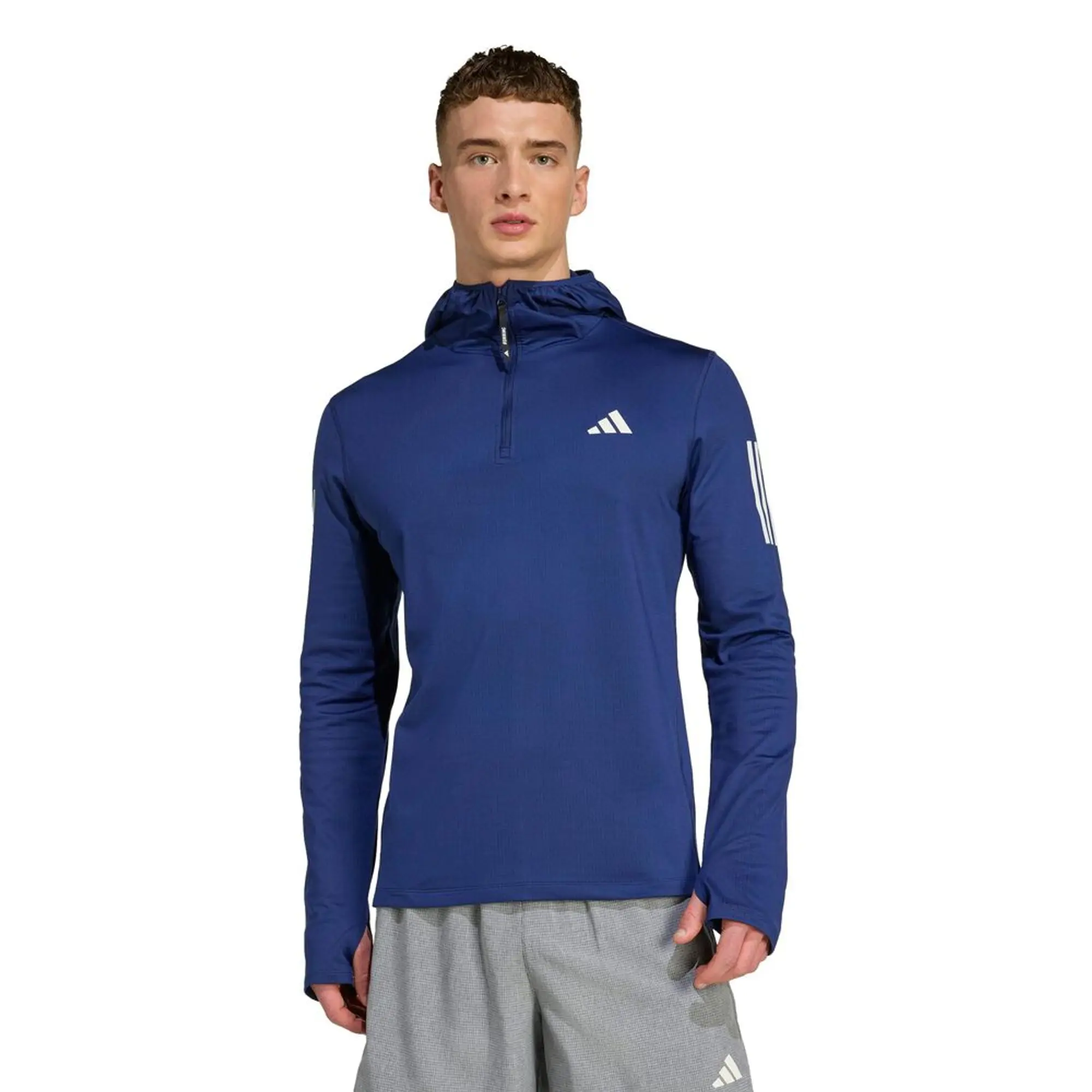 adidas Own The Run Winter Half-Zip Running Shirt Men - Dark Blue