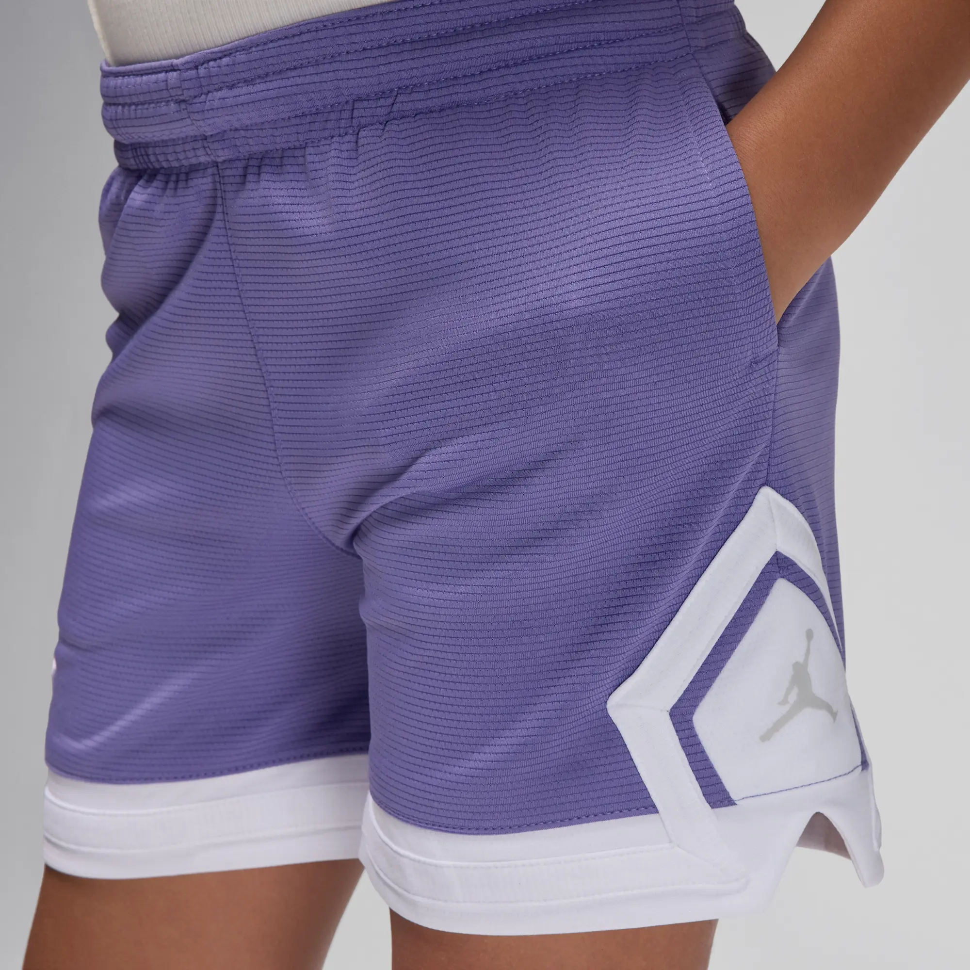Nike Jordan Dri-FIT Older Kids' Diamond Shorts - Purple - Polyester