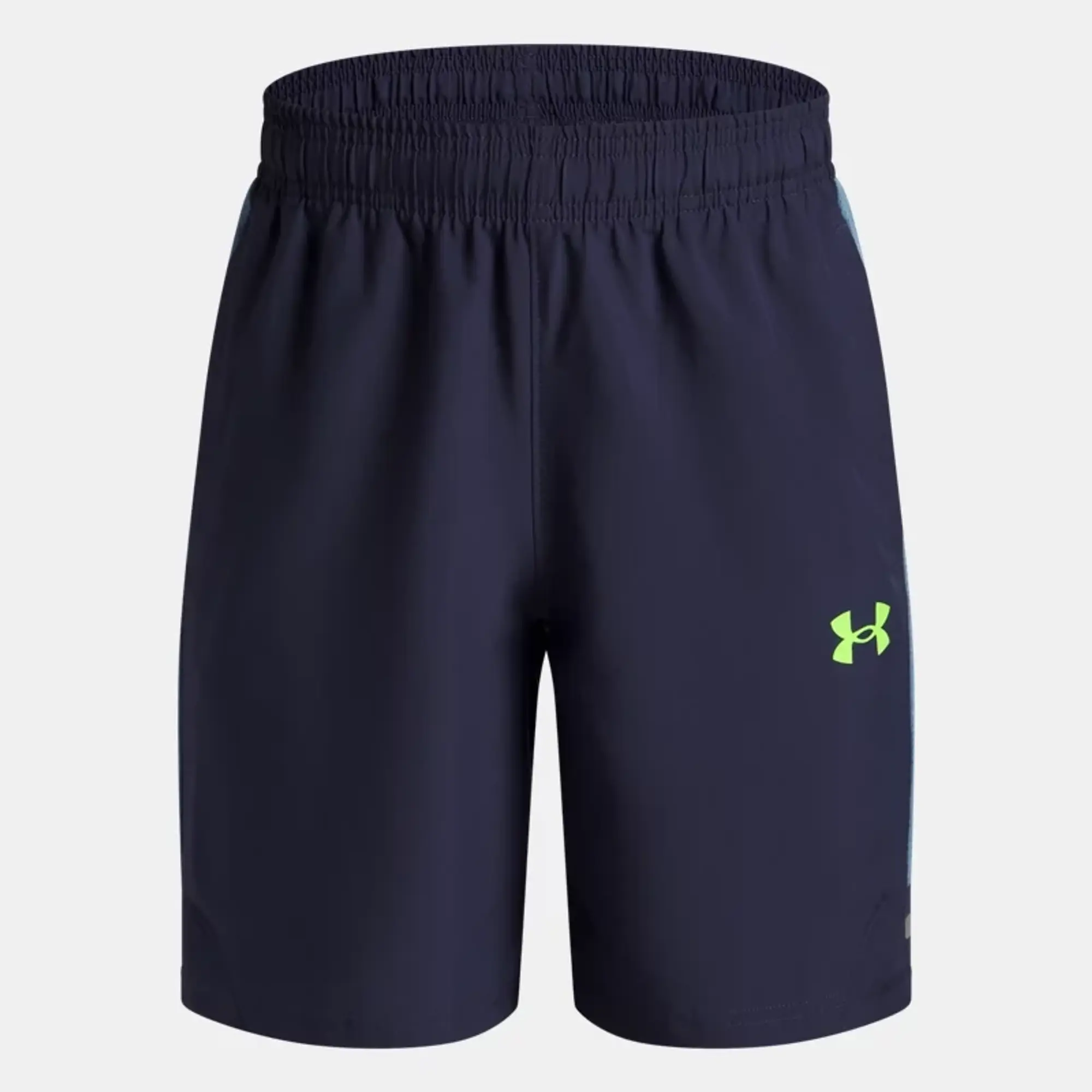 Under Armour  Tech™ Utility Woven Boys' Shorts Washed Navy / Hyper Green YLG (59 - 63 in)