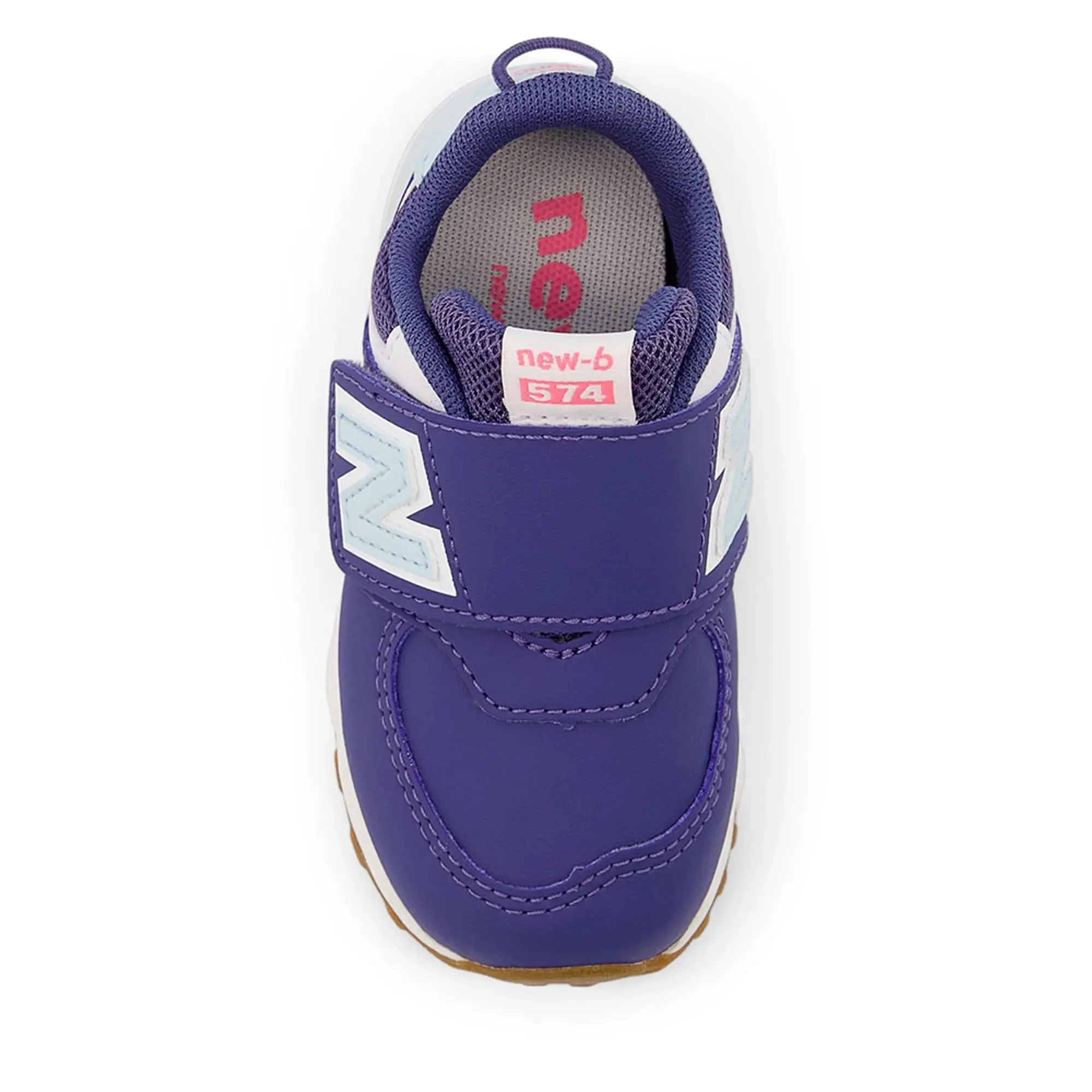 New Balance Kids' 574 NEW-B HOOK & LOOP in Blue Leather